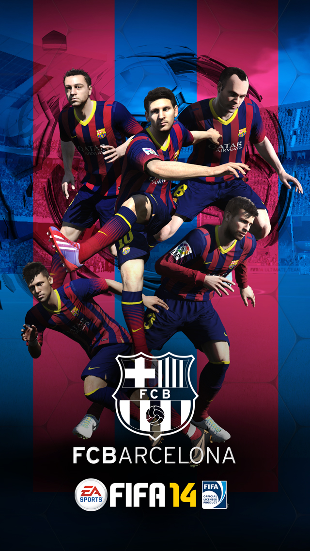 Fifa 14 Barcelona Iphone Wallpaper - HD Wallpaper 
