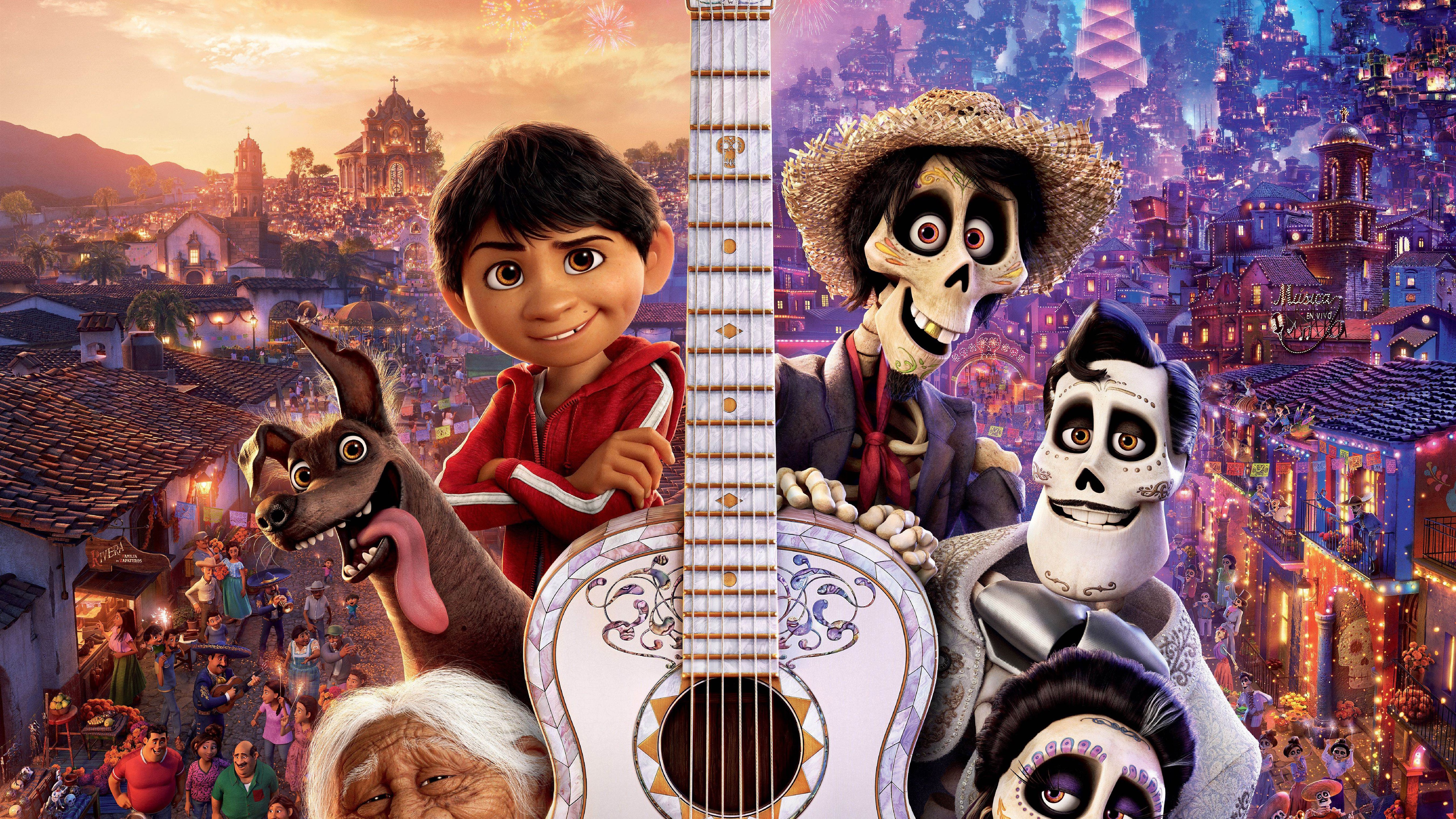 Wallpaper Coco, Disney Cartoon Movie - Hector Y Miguel Coco - HD Wallpaper 