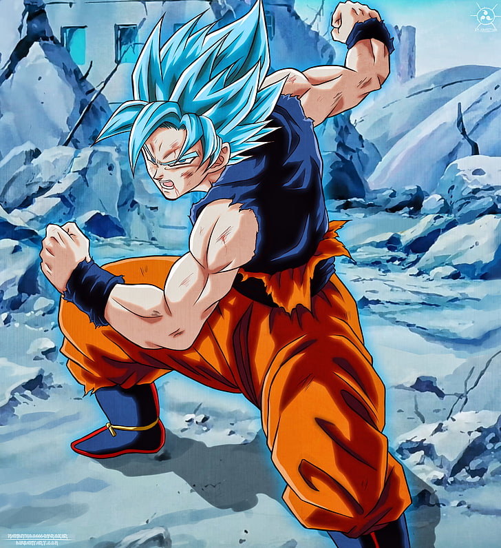 Super Saiyan, Dbs, Son Goku, Dragon Ball, Dragon Ball - Mastered Super Saiyan Blue Goku - HD Wallpaper 