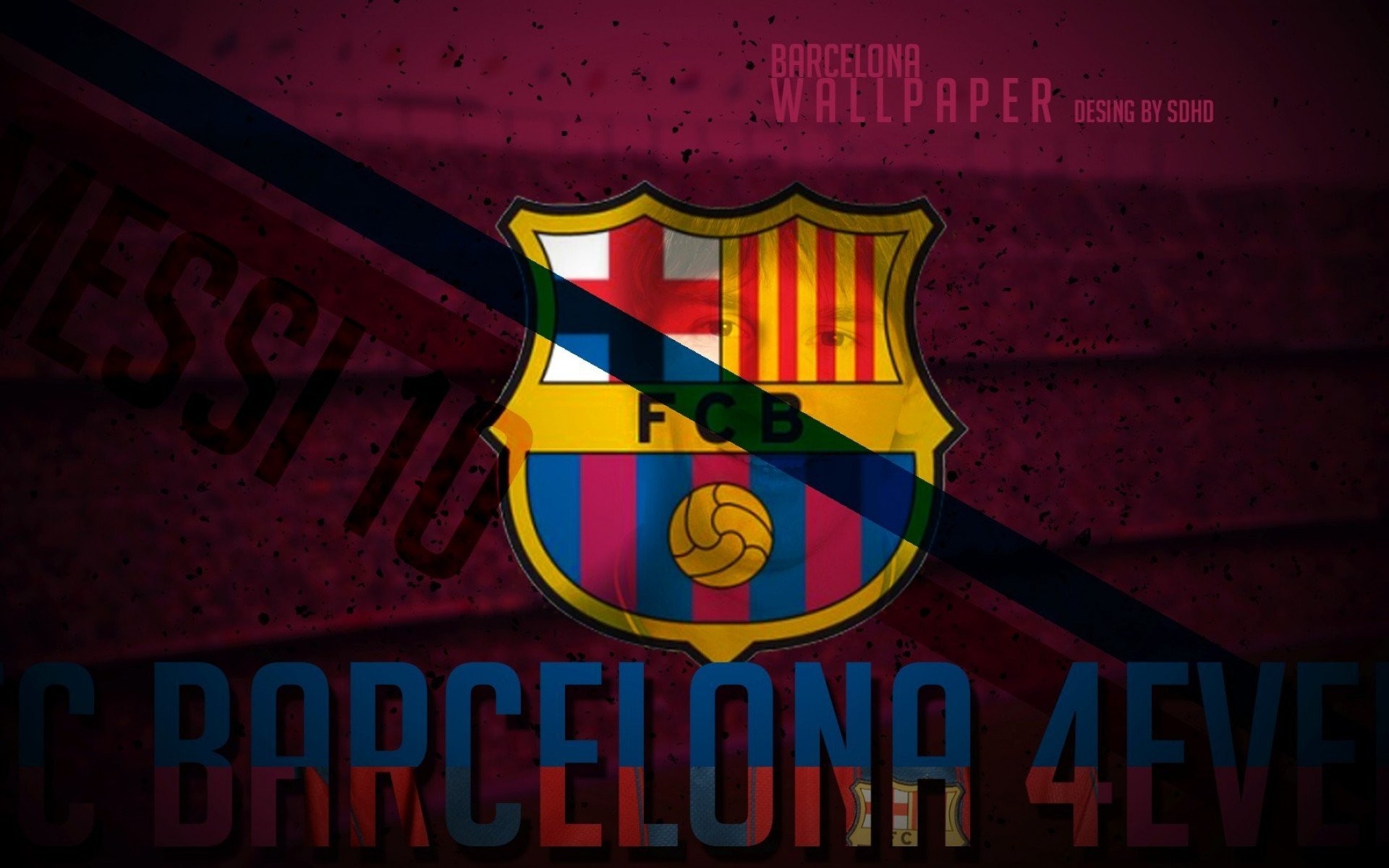 Image For Great Fc Barcelona Wallpaper For Ps3 Hjs7 - Barcelona Logo Edit And Real Madrid - HD Wallpaper 