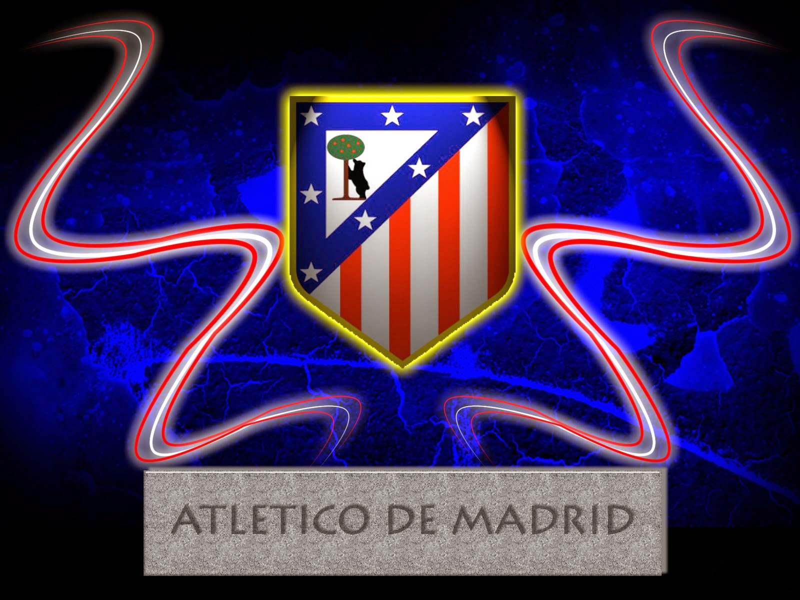 Atletico Madrid Logo Full Hd Wallpaper - Atletico De Madrid - HD Wallpaper 