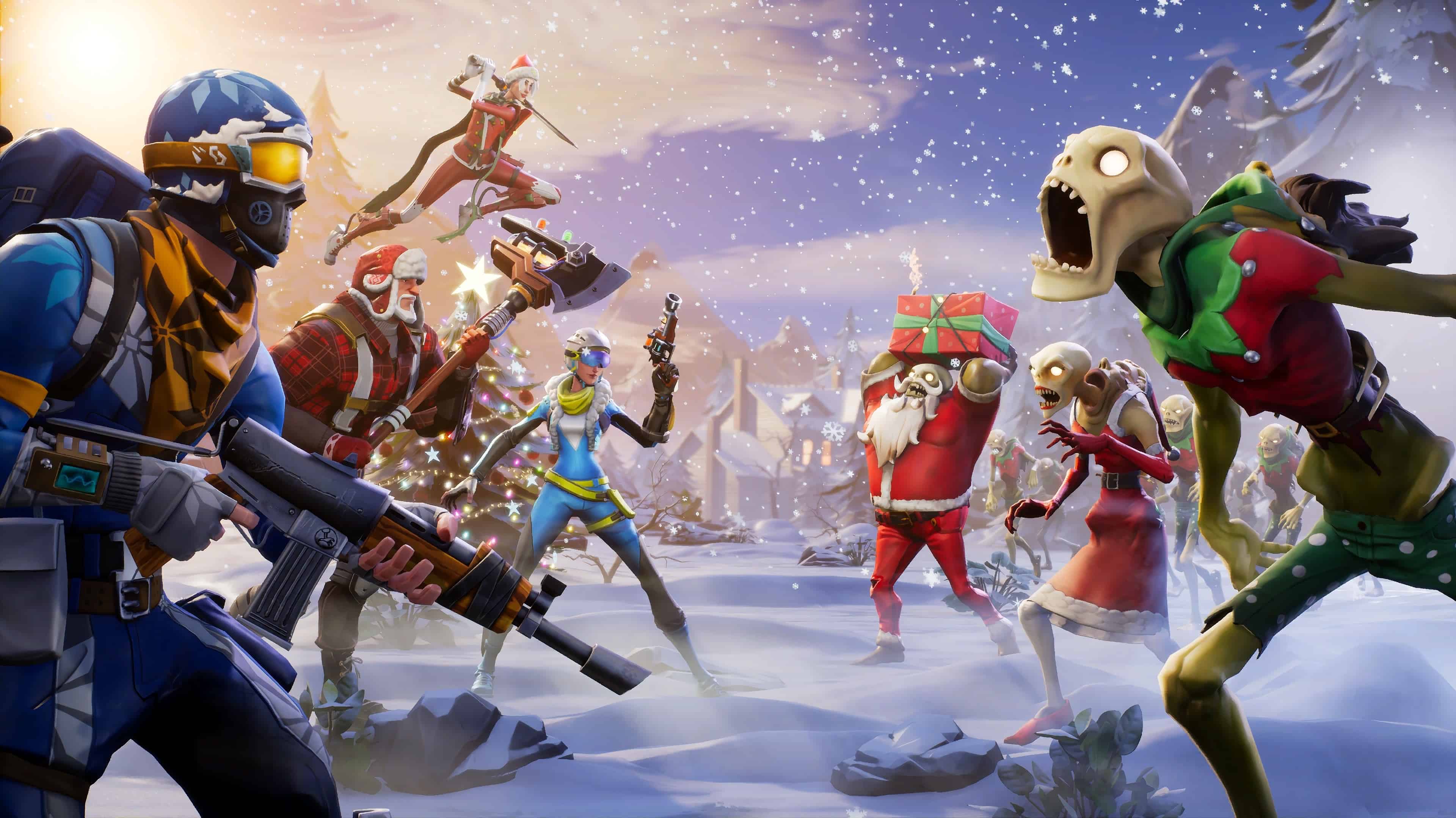 Fortnite Winter Season Uhd 4k Wallpaper - Does Fortnite Season 6 End - HD Wallpaper 