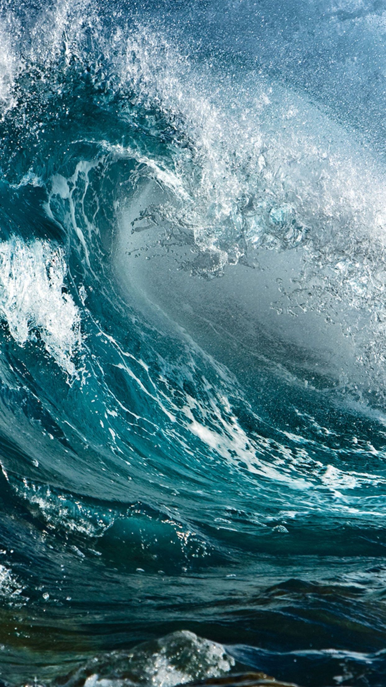 1242x2208, Ocean Waves Wallpaper - Waves Wallpaper Iphone - HD Wallpaper 