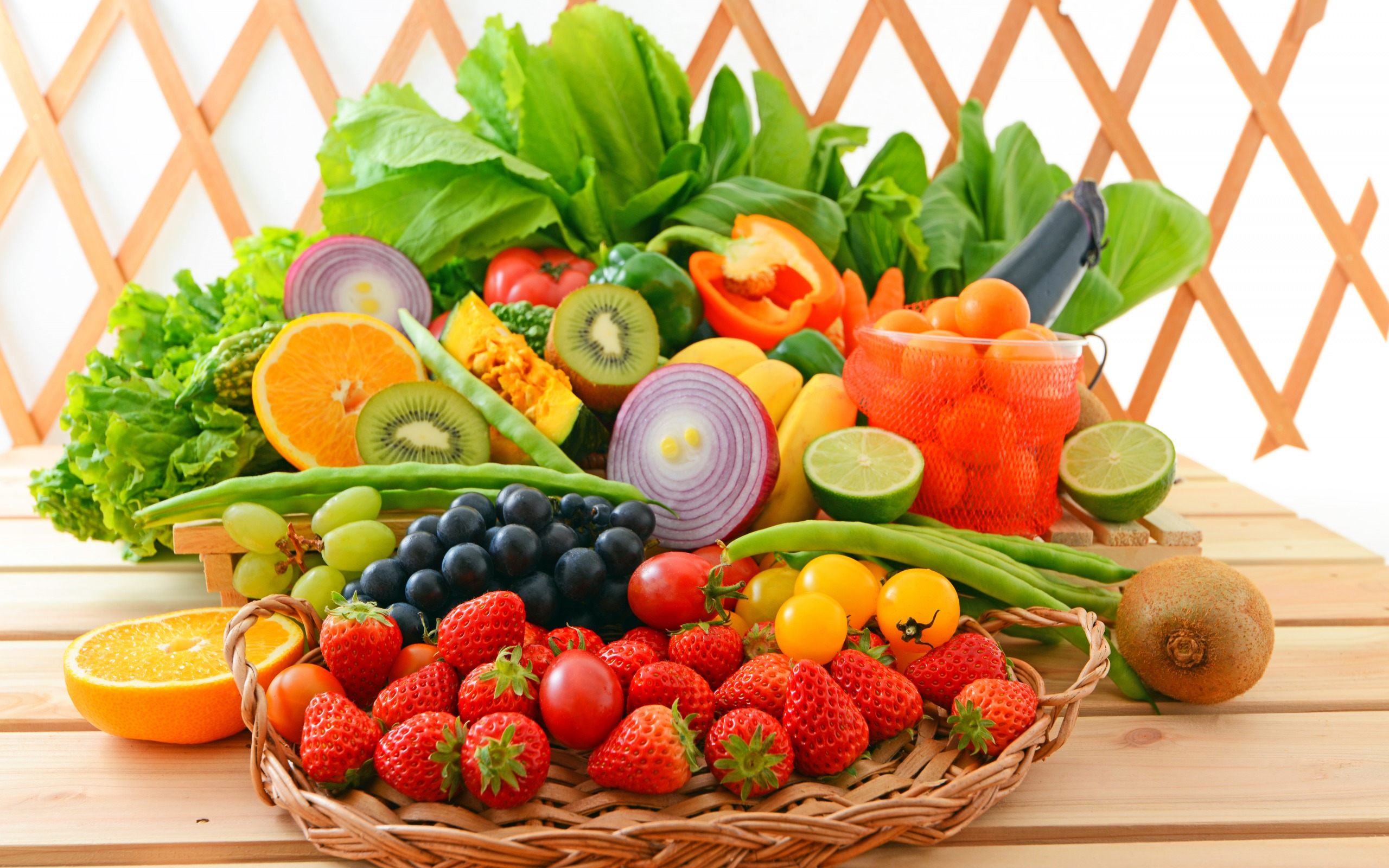 Fruit And Vegetables Wallpaper Hd Free Download For - All Vegetables Images  Hd - 2560x1600 Wallpaper 
