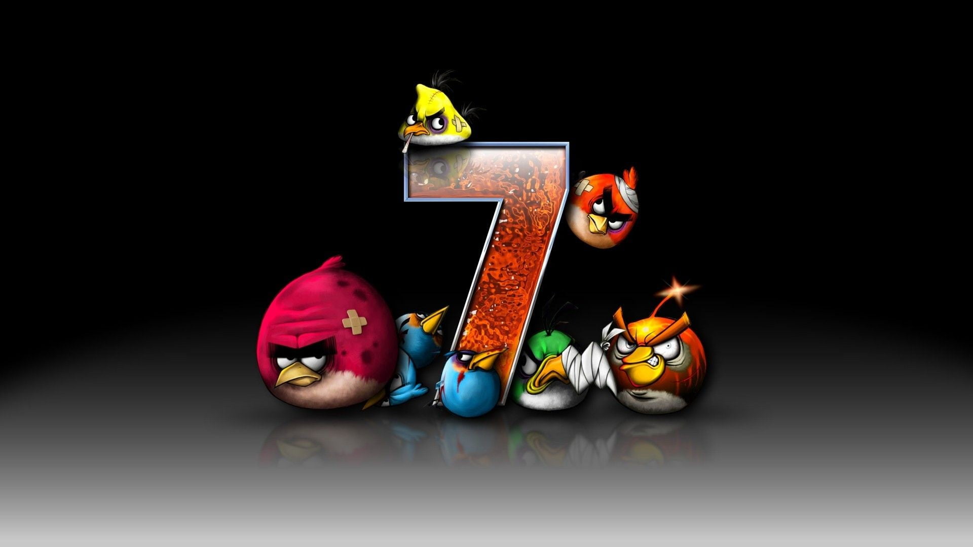 Windows 7 Angry Birds - HD Wallpaper 