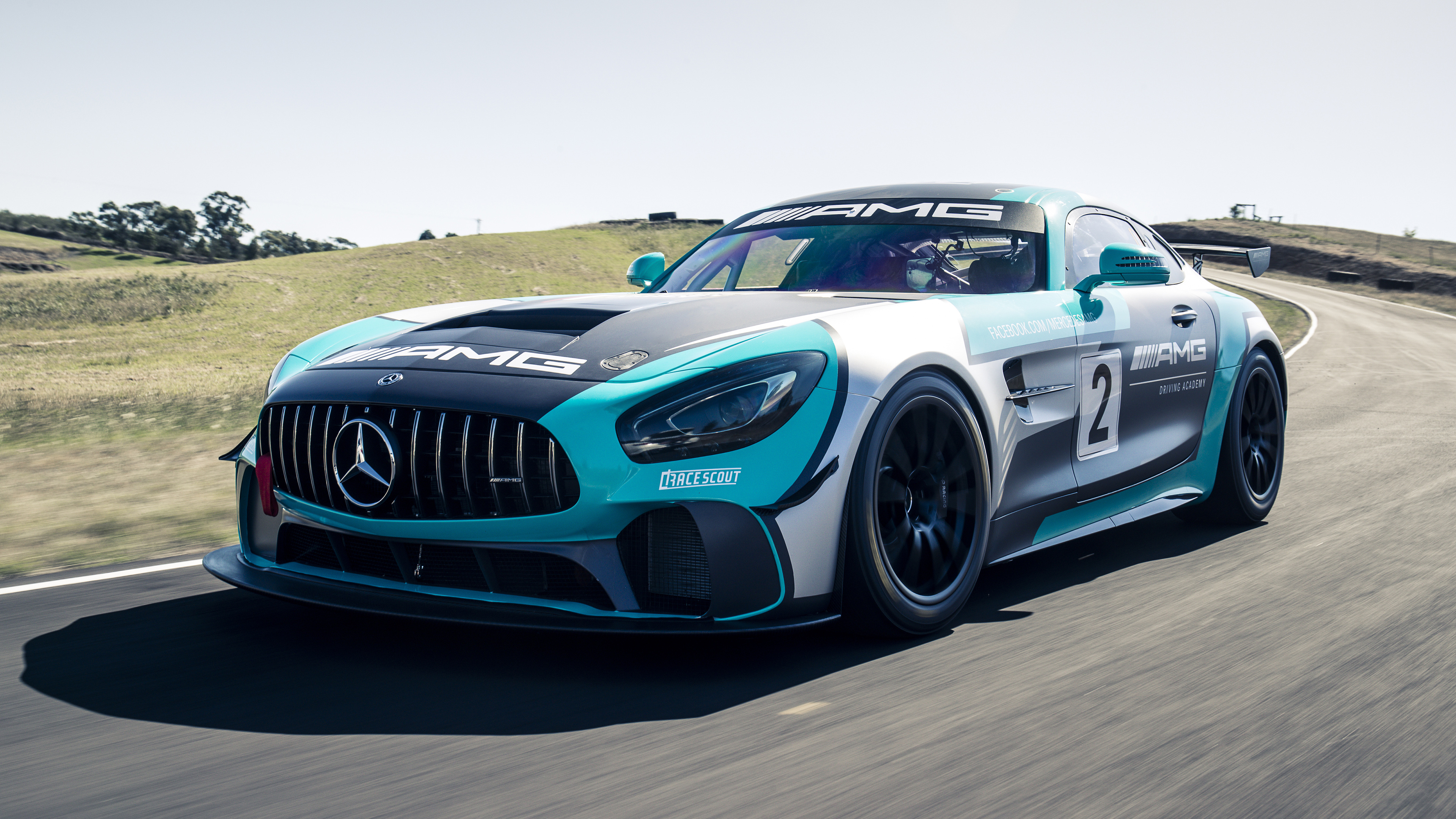Mercedes Amg Gt4 2019 - HD Wallpaper 