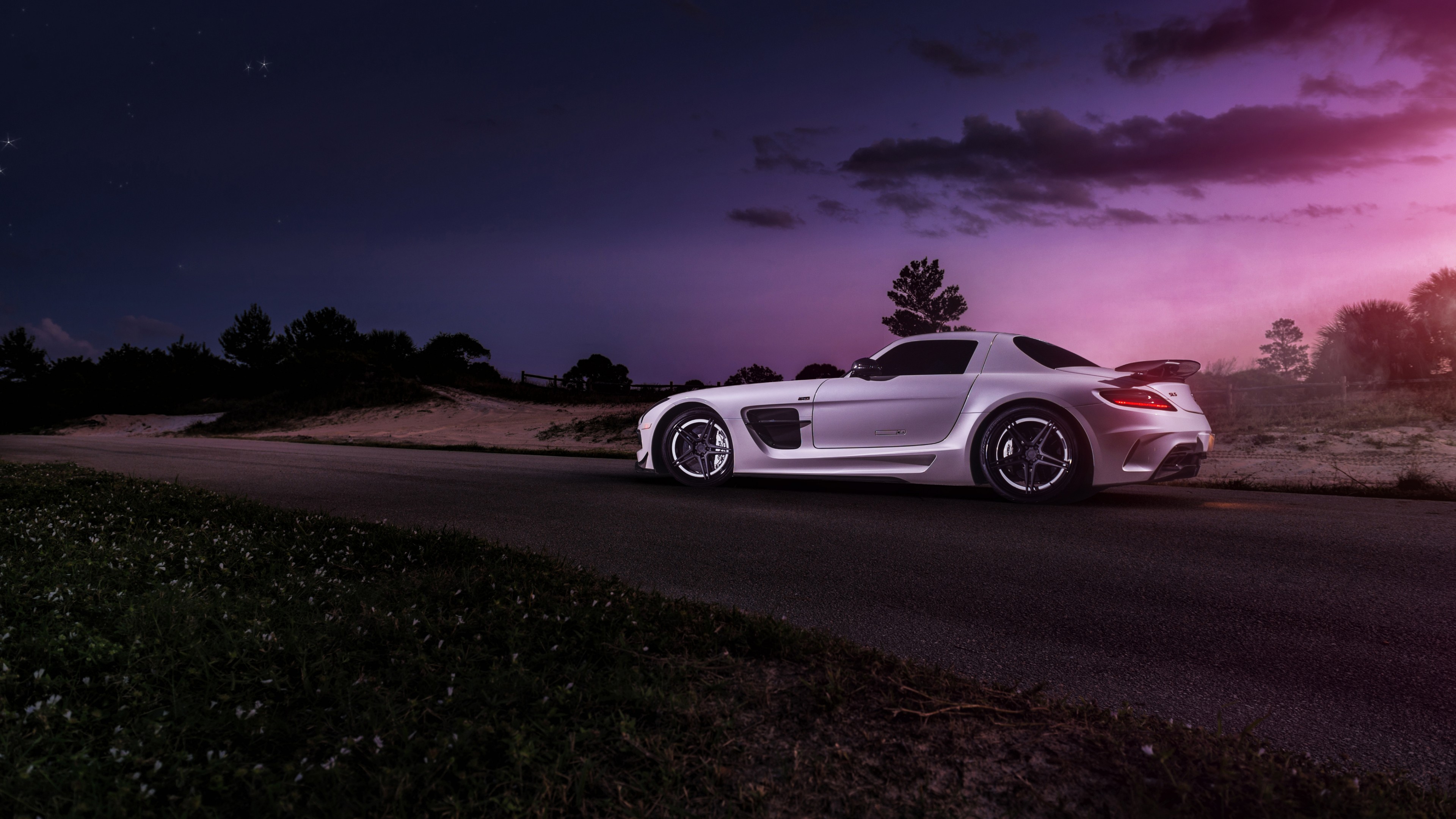 Mercedes-benz Sls Black Series Hd Wallpaper 4k - Amg Sls Wallpaper Hd - HD Wallpaper 