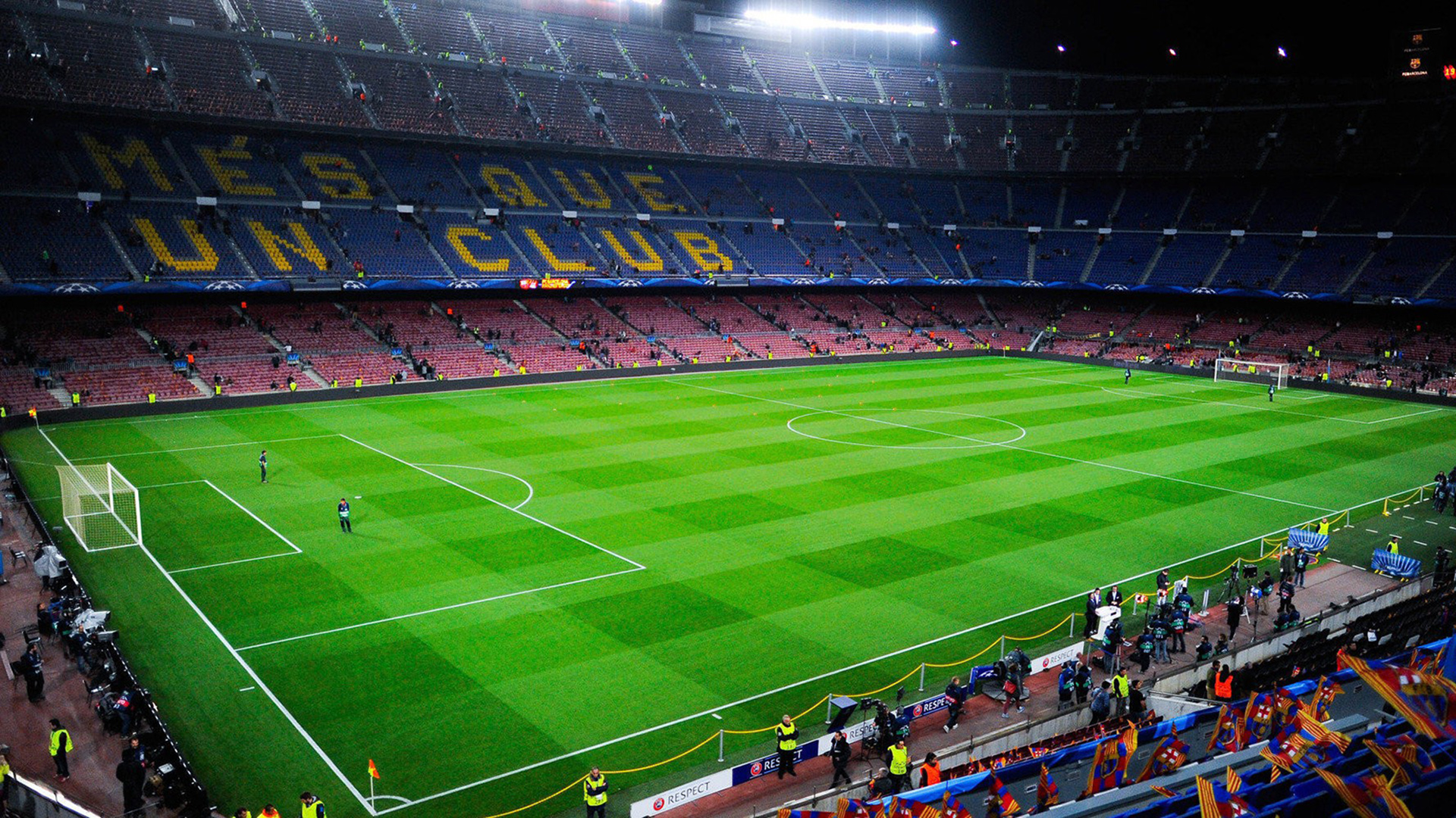Stadion Barcelona Malam Hari - HD Wallpaper 