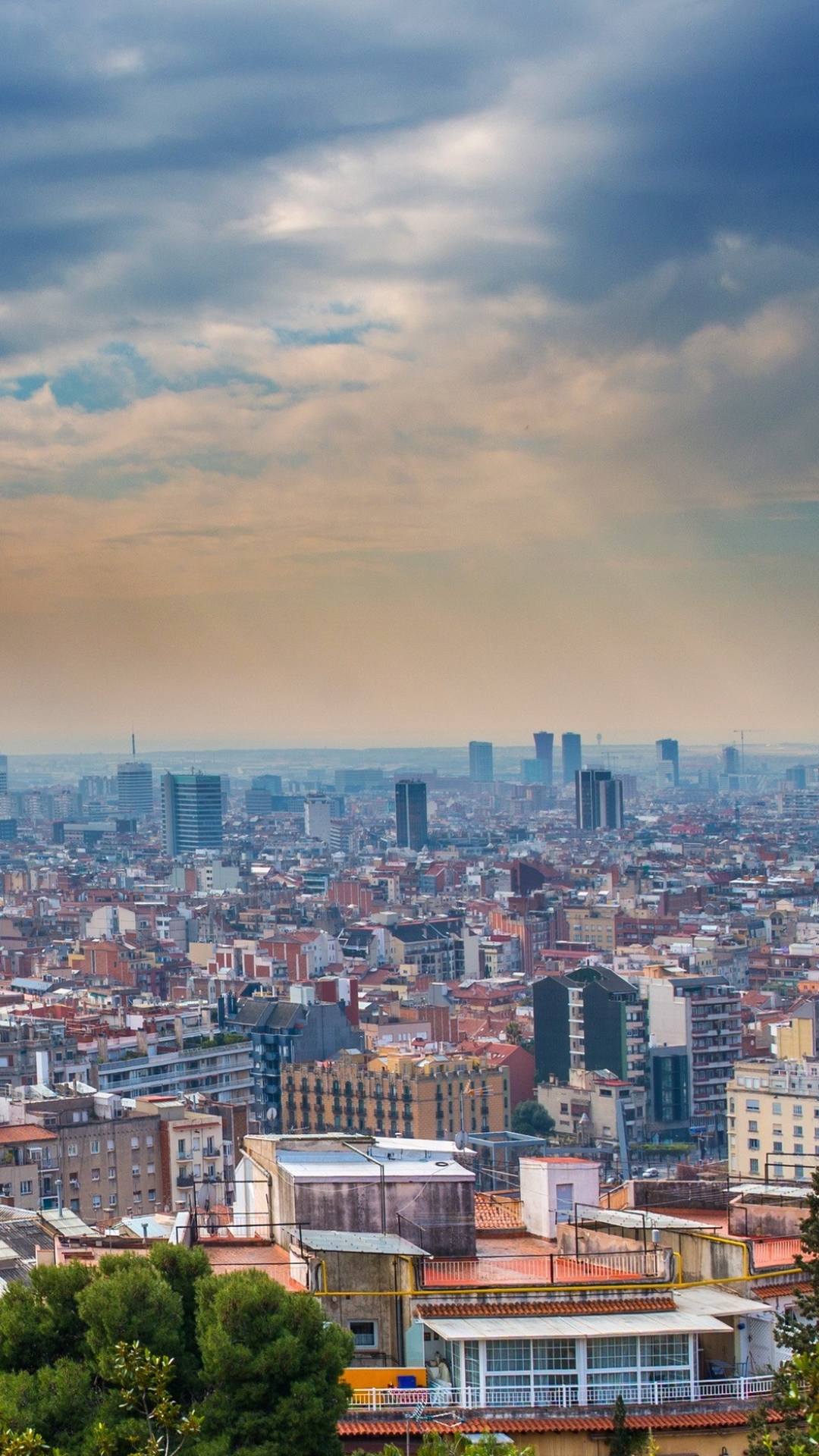 Barcelona City Background Iphone - 1080x1920 Wallpaper 
