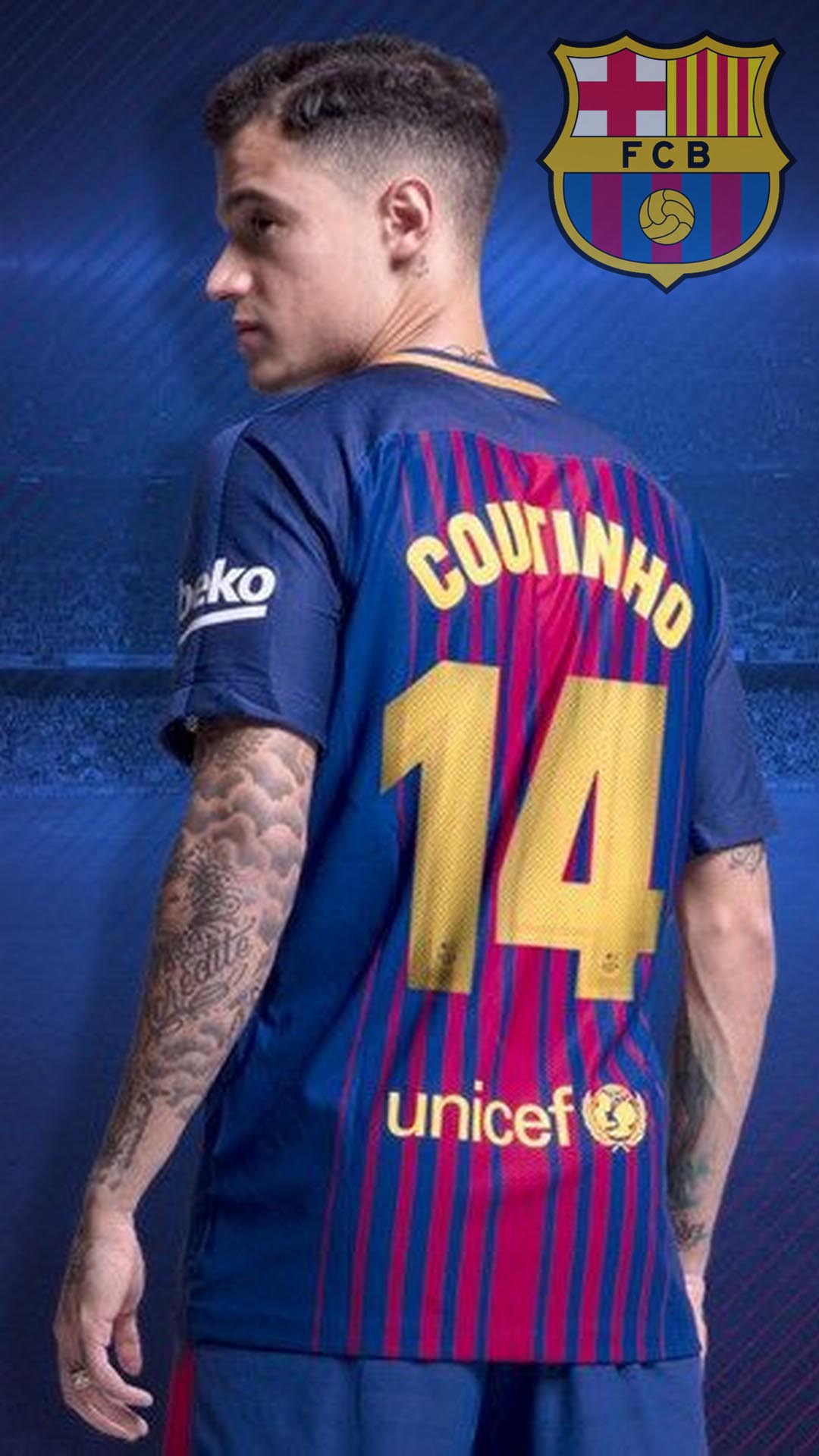 Fc Barcelona Coutinho Android Wallpaper With Hd Resolution - Philippe Coutinho No Barcelona - HD Wallpaper 