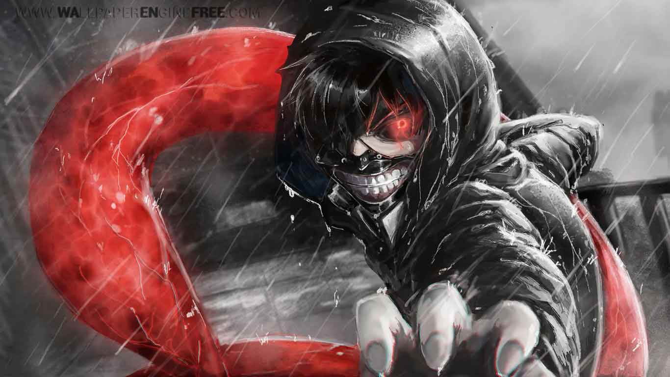 Tokyo Ghoul Wallpaper Engine - Tokyo Ghoul Wallpaper 1366x768 Hd - HD Wallpaper 