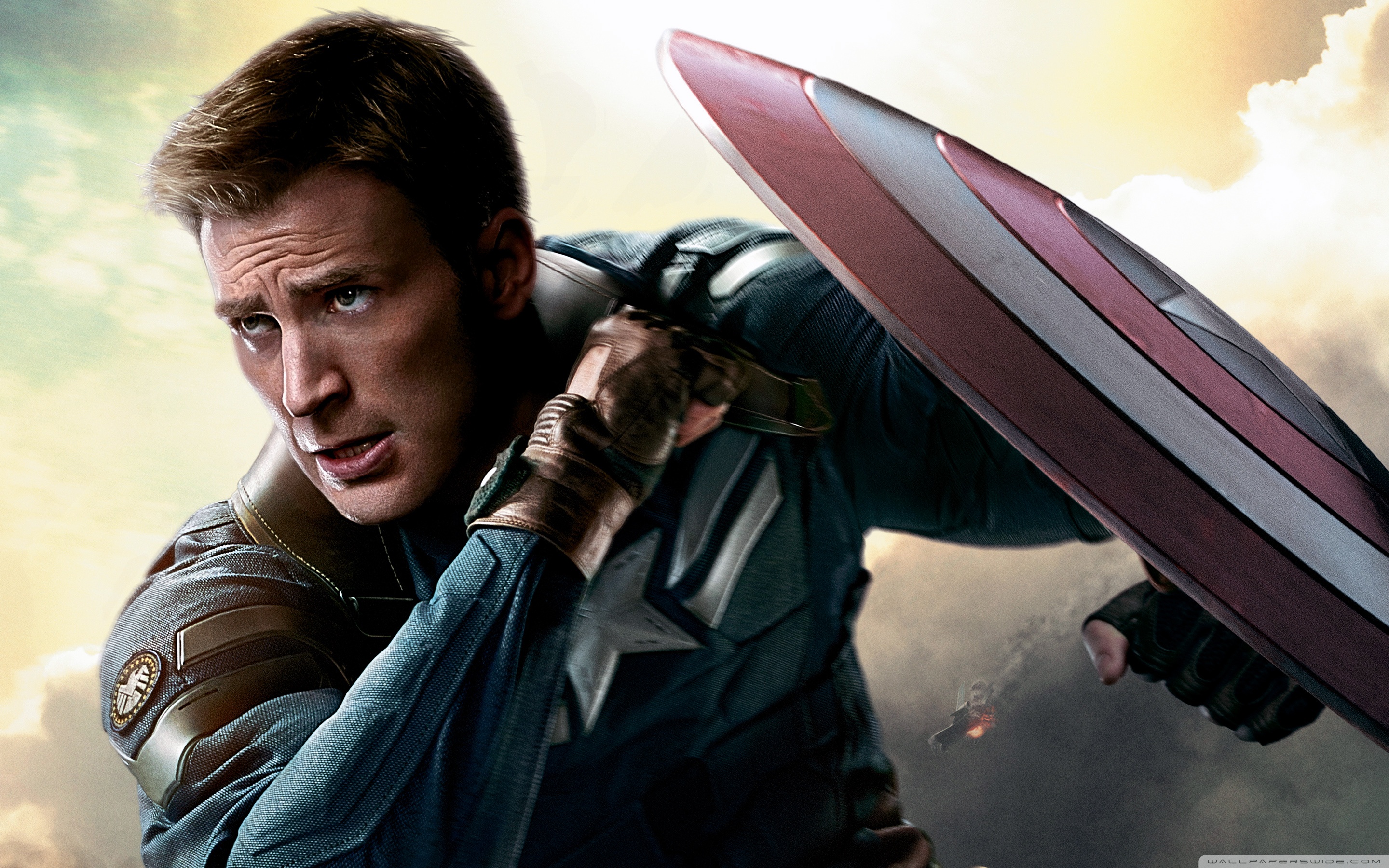 Chris Evans Captain America 2014 - HD Wallpaper 