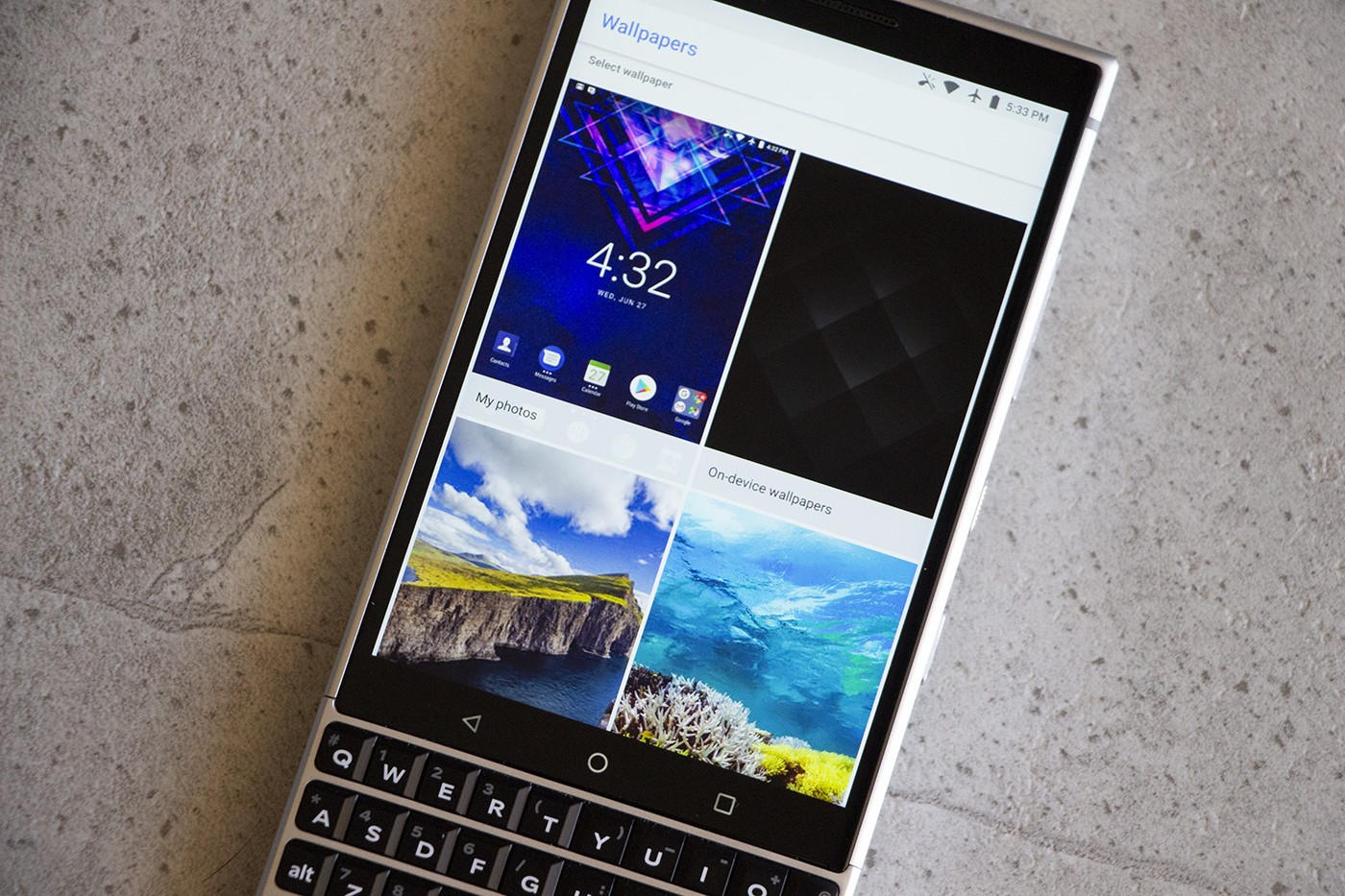How To Change Your Wallpaper On The Blackberry Key2 - Smartphone - HD Wallpaper 