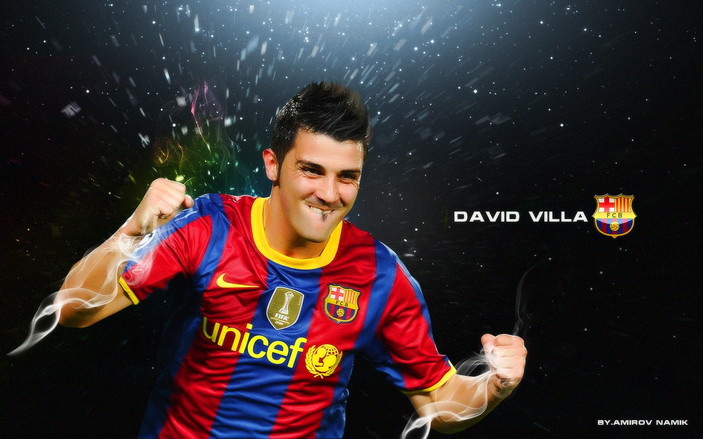 David Villa Fc Barcelona Wallpaper - David Villa Fc Barcelona - HD Wallpaper 