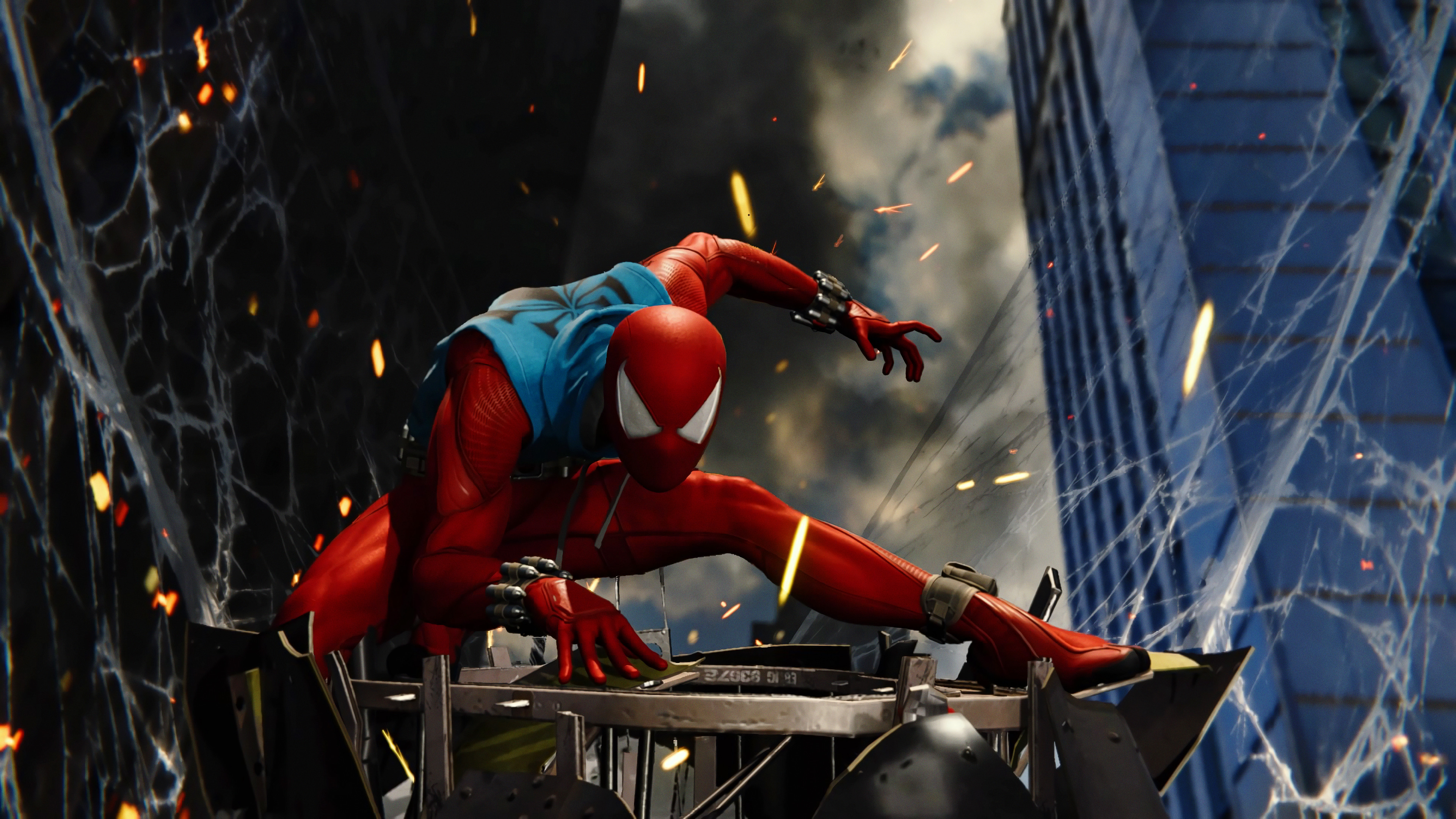 Scarlet Spider Man Ps4 - HD Wallpaper 