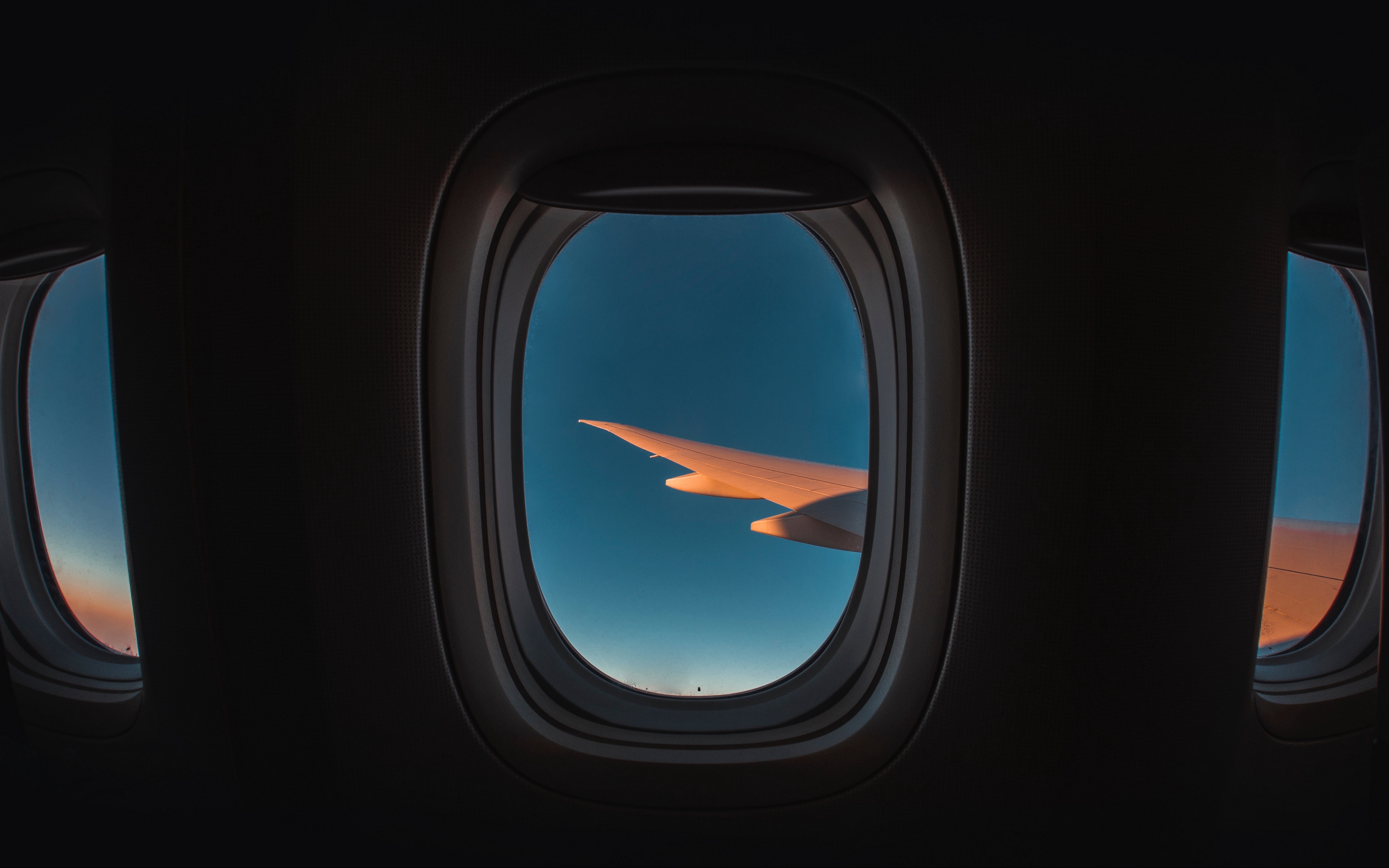 Wallpaper Porthole, Window, Plane, Wing, Sky, Flight - Airplane Wallpaper Out Window - HD Wallpaper 