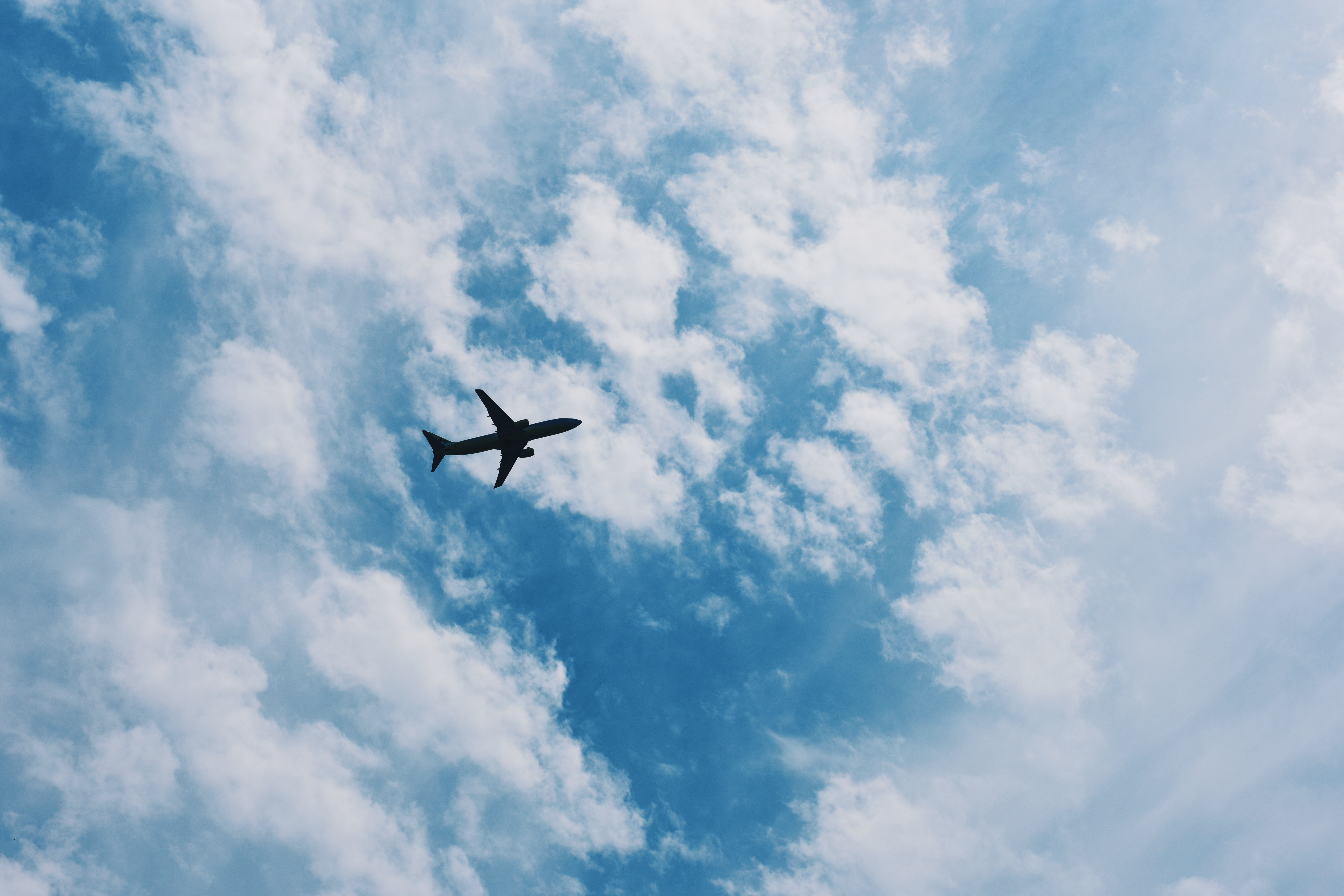 Plane In Sky Background - 7360x4912 Wallpaper Plane In Sky Background - 7360x4912 Wallpaper