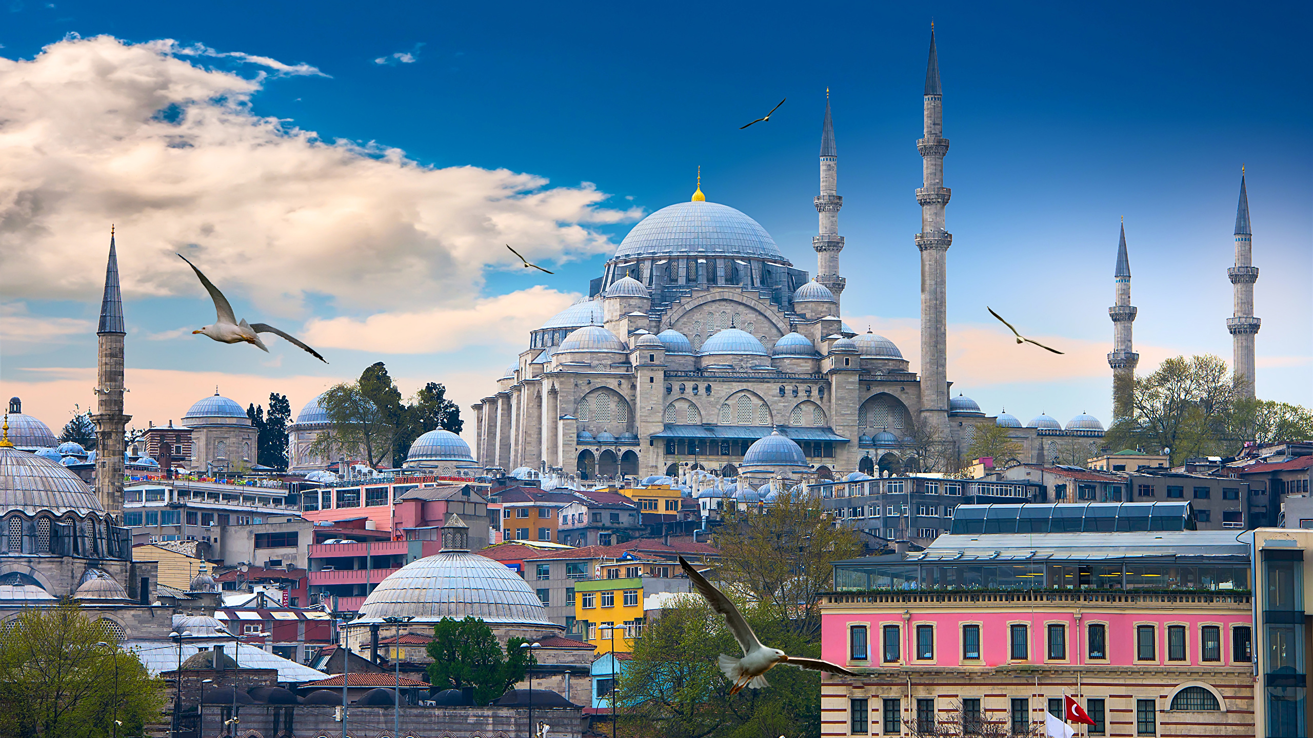 Süleymaniye Mosque - HD Wallpaper 