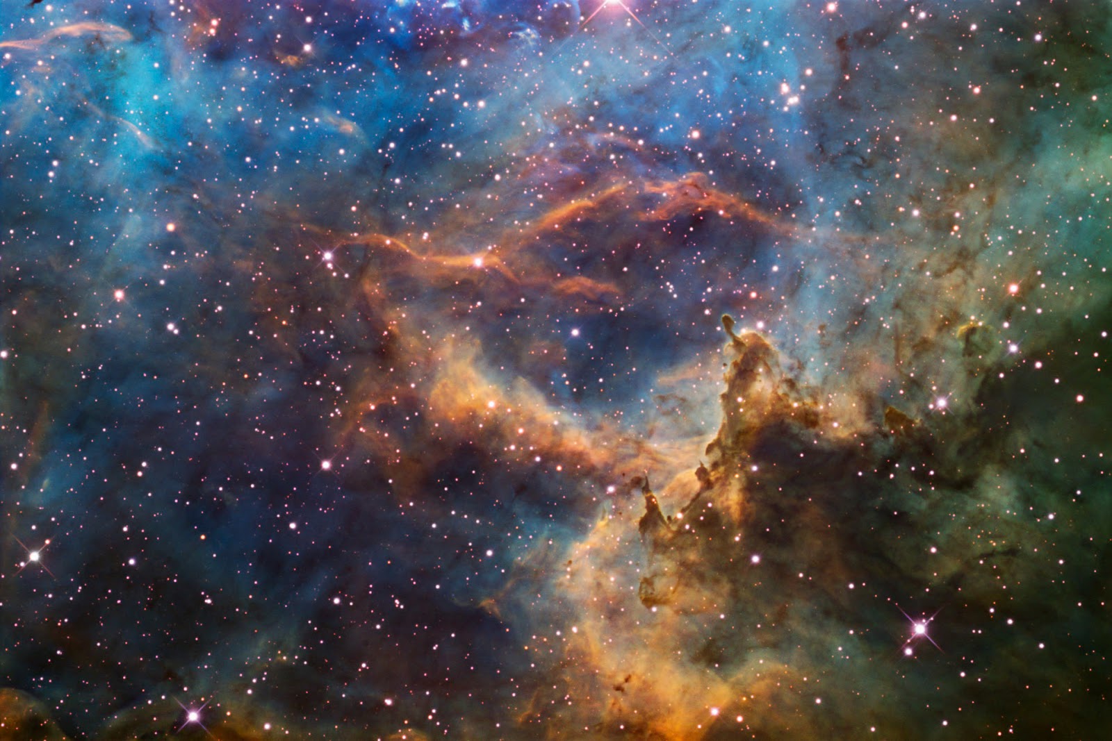 Rosette Nebula Wallpaper Hd - Esa Hubble Rosette Nebula - HD Wallpaper 