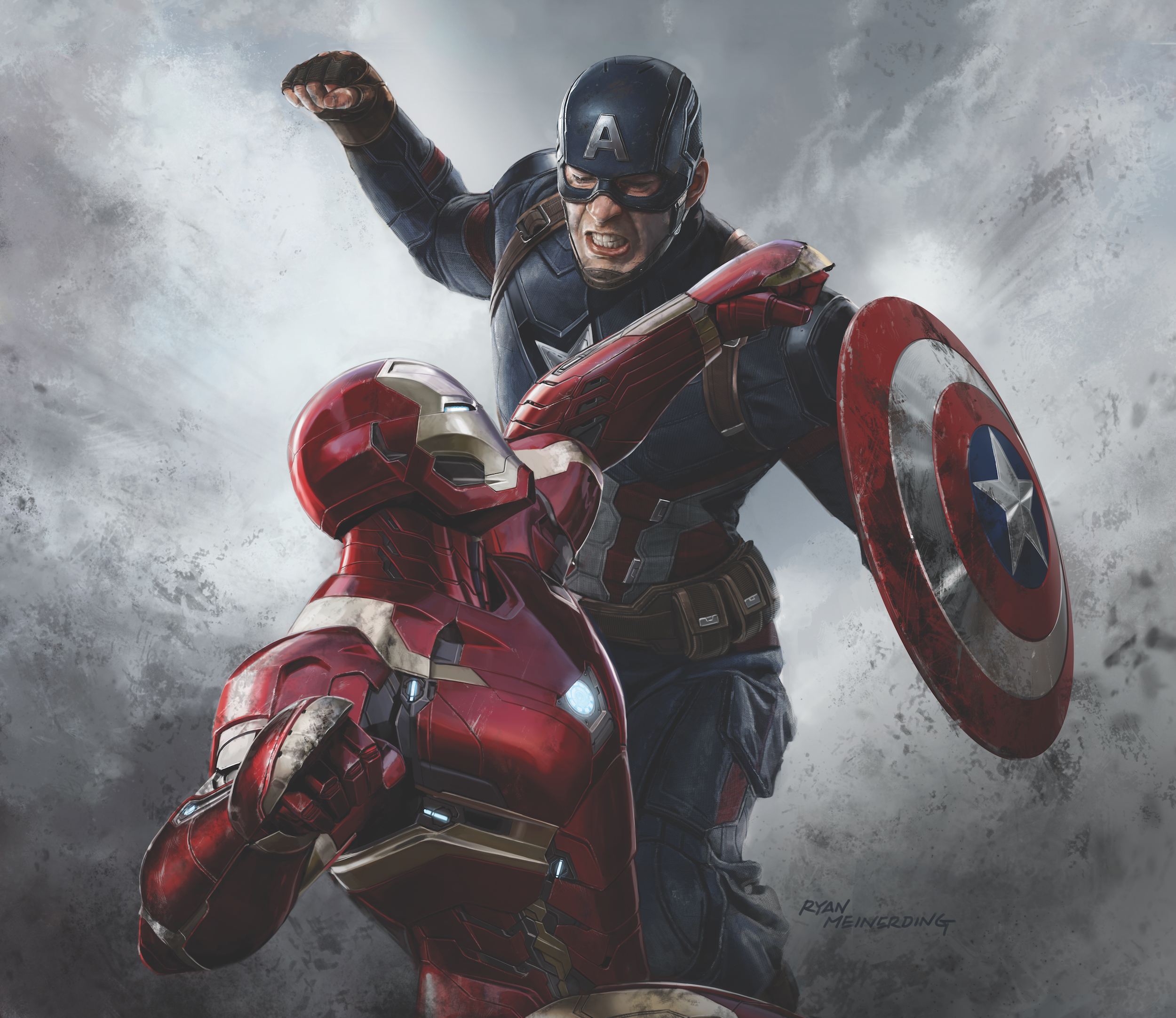 Civil War Wallpaper Hd - Captain America Iron Man Wallpaper Hd - HD Wallpaper 