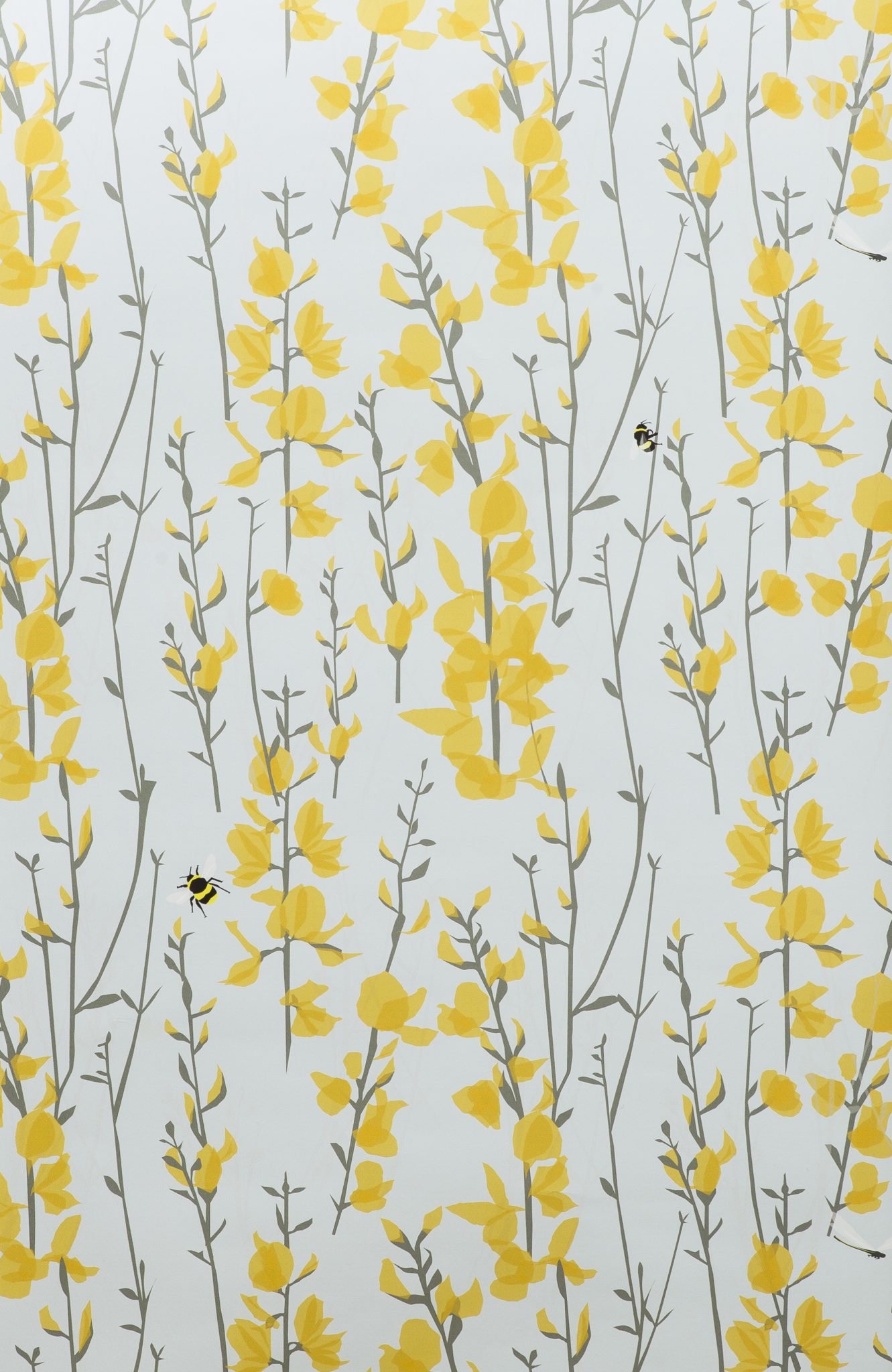 Interior Wallpaper Design Yellow Floral - 1331x2048 Wallpaper - teahub.io