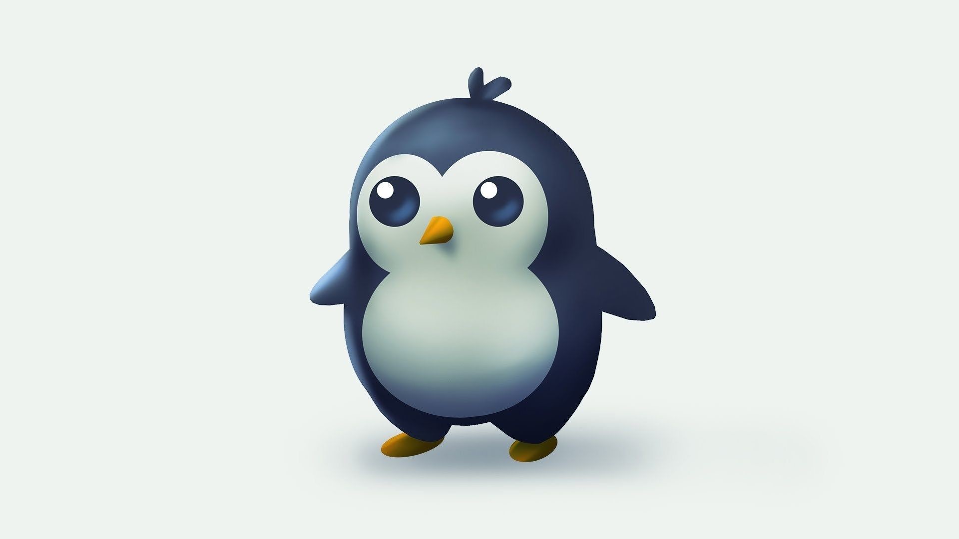 1920x1080, Baby Penguin Wallpapers Group 
 Data Id - Chibi Cute Penguin Drawing - HD Wallpaper 