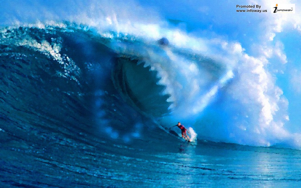 Big Wave Surfing - HD Wallpaper 