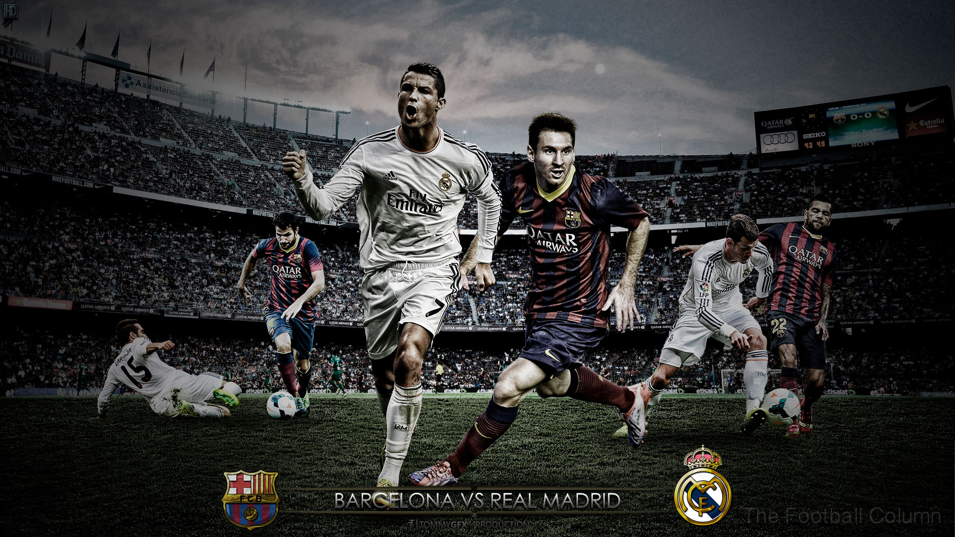 Real Madrid Vs Barcelona Hd - HD Wallpaper 