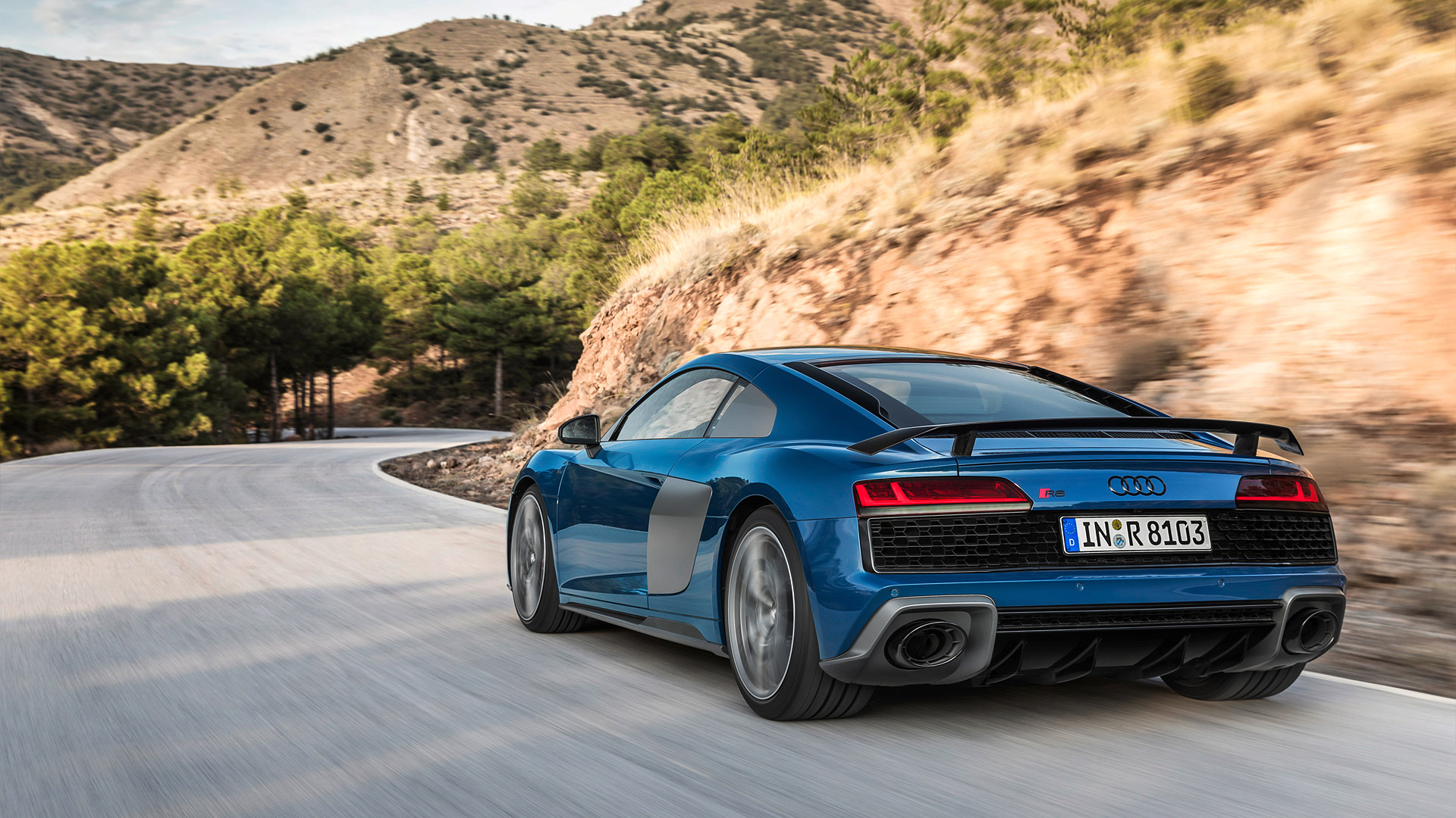 2019 Audi R8 Back - HD Wallpaper 