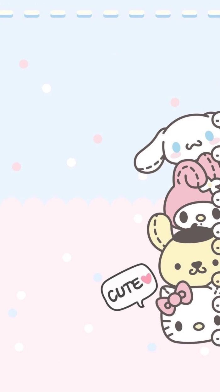 Pastel Sanrio Background - HD Wallpaper 