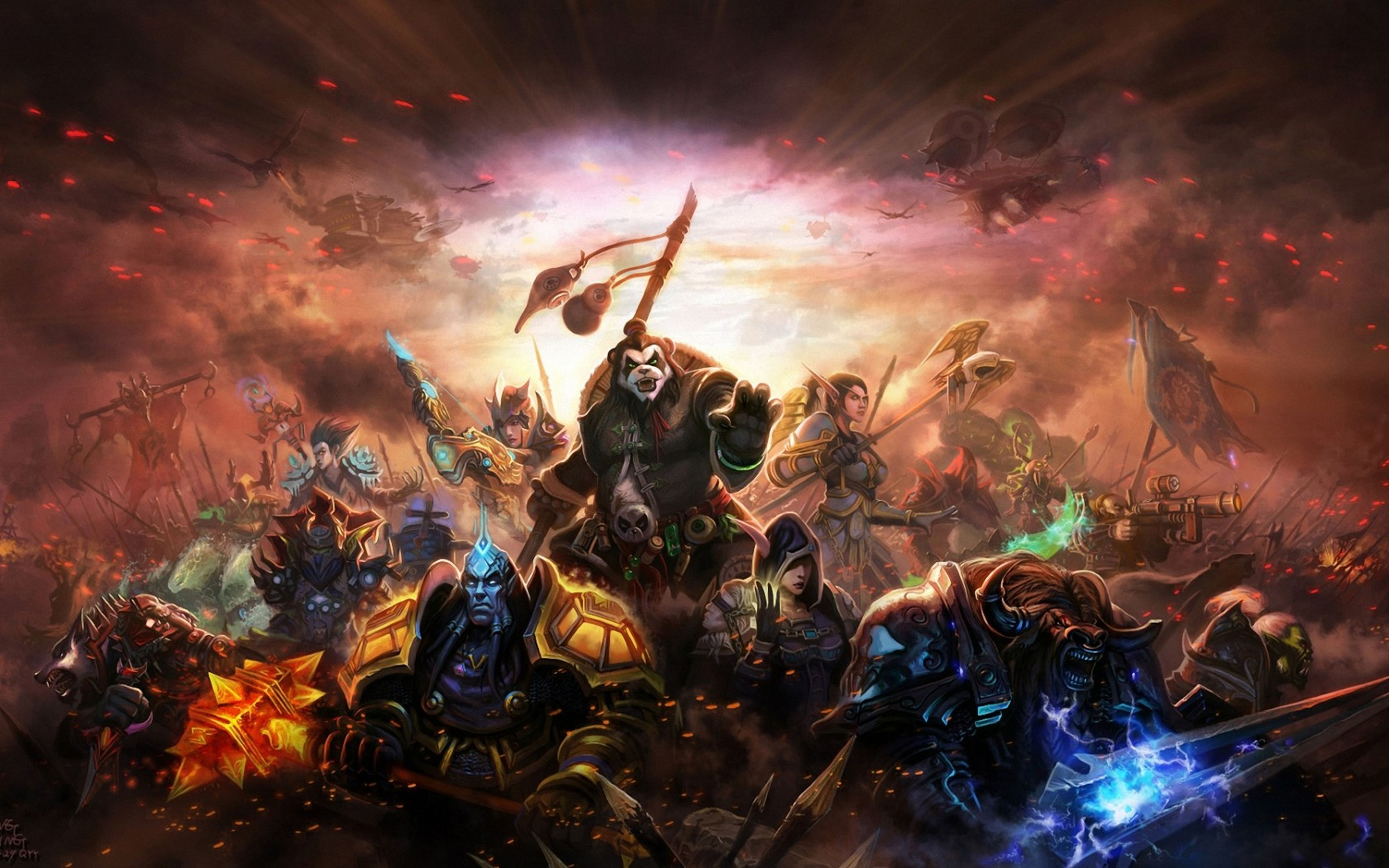 World Of Warcraft Wallpaper - World Of Warcraft Mists Of Pandaria - HD Wallpaper 
