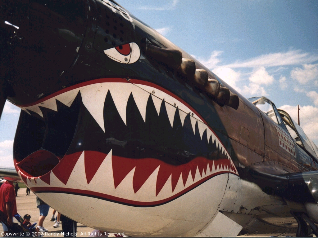 P 40 Warhawk Teeth - HD Wallpaper 