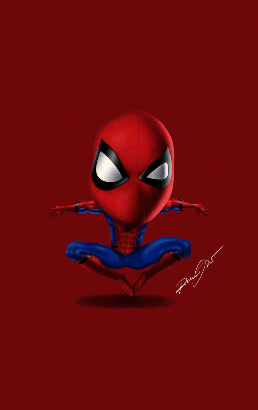 Spider-man, Minimal, Digital Artwork, Wallpaper - Iphone 7 Wallpaper Spiderman - HD Wallpaper 