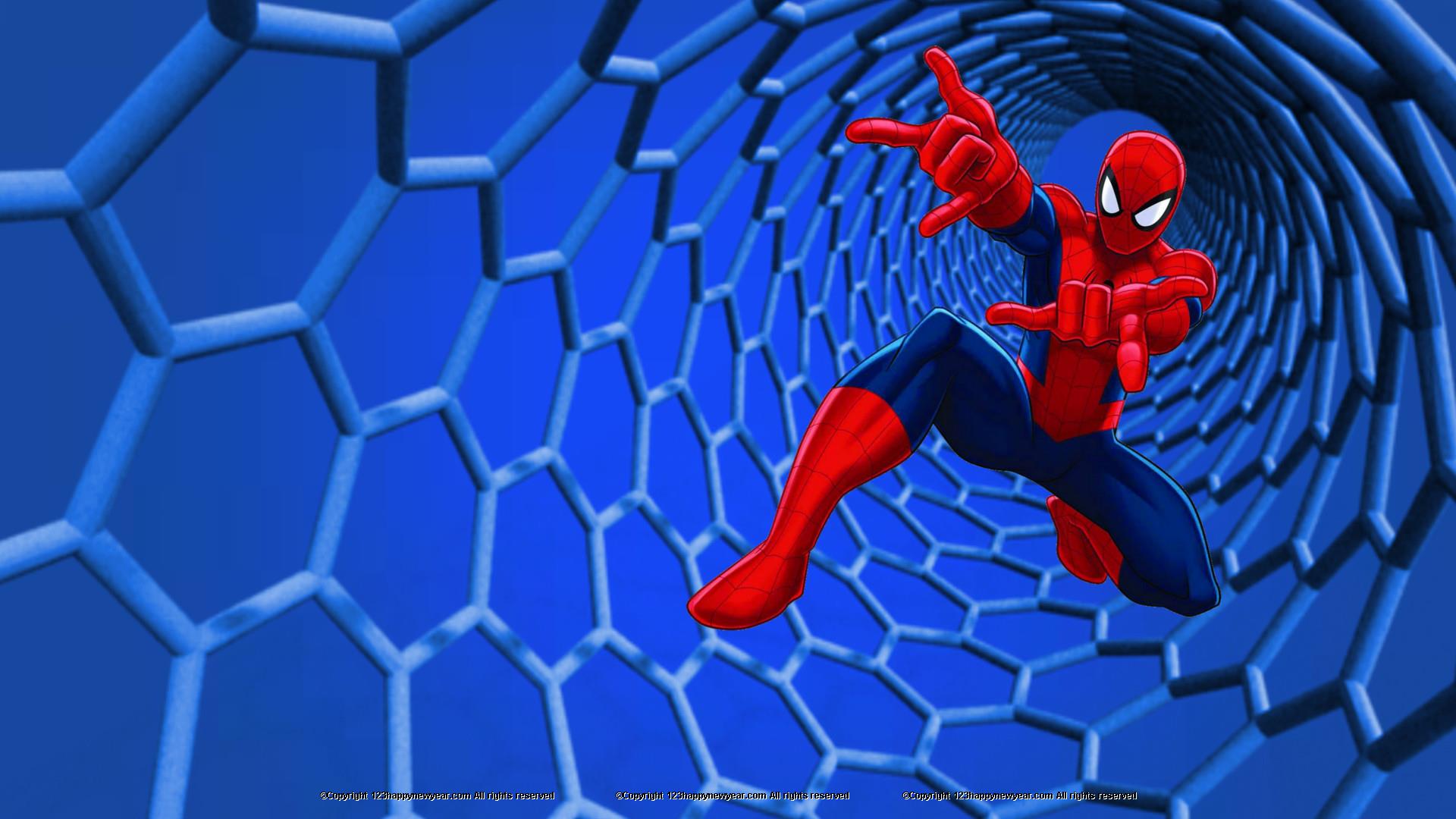 Spiderman 3d Hd Background - HD Wallpaper 