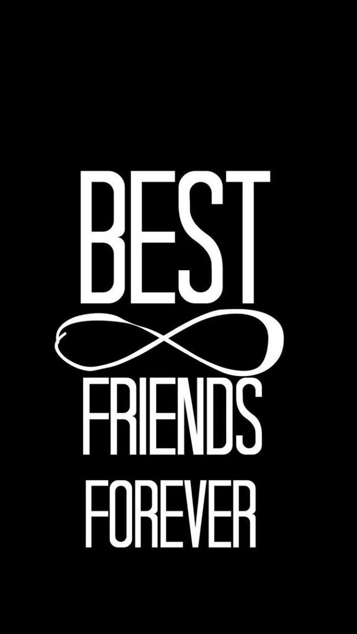 Best Friend Forever Wallpaper Black - HD Wallpaper 