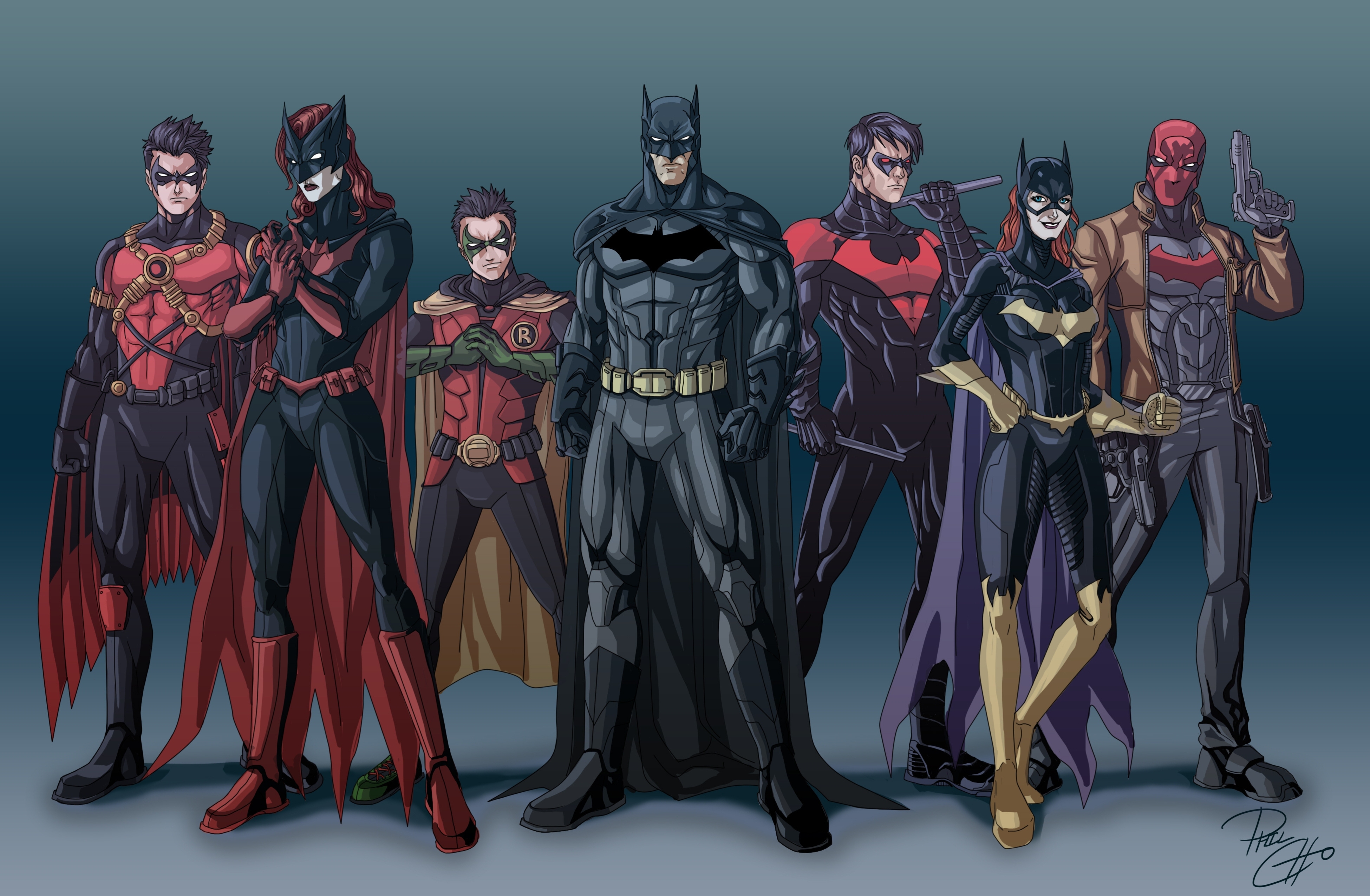 Batman Batfamily - HD Wallpaper 