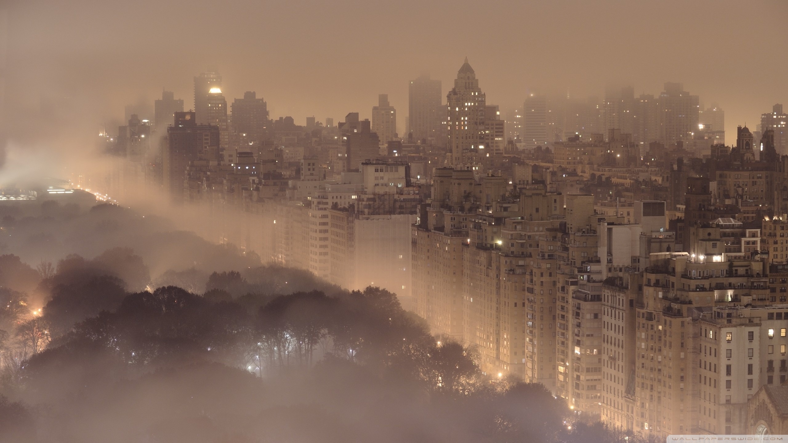 New York City Fog - HD Wallpaper 