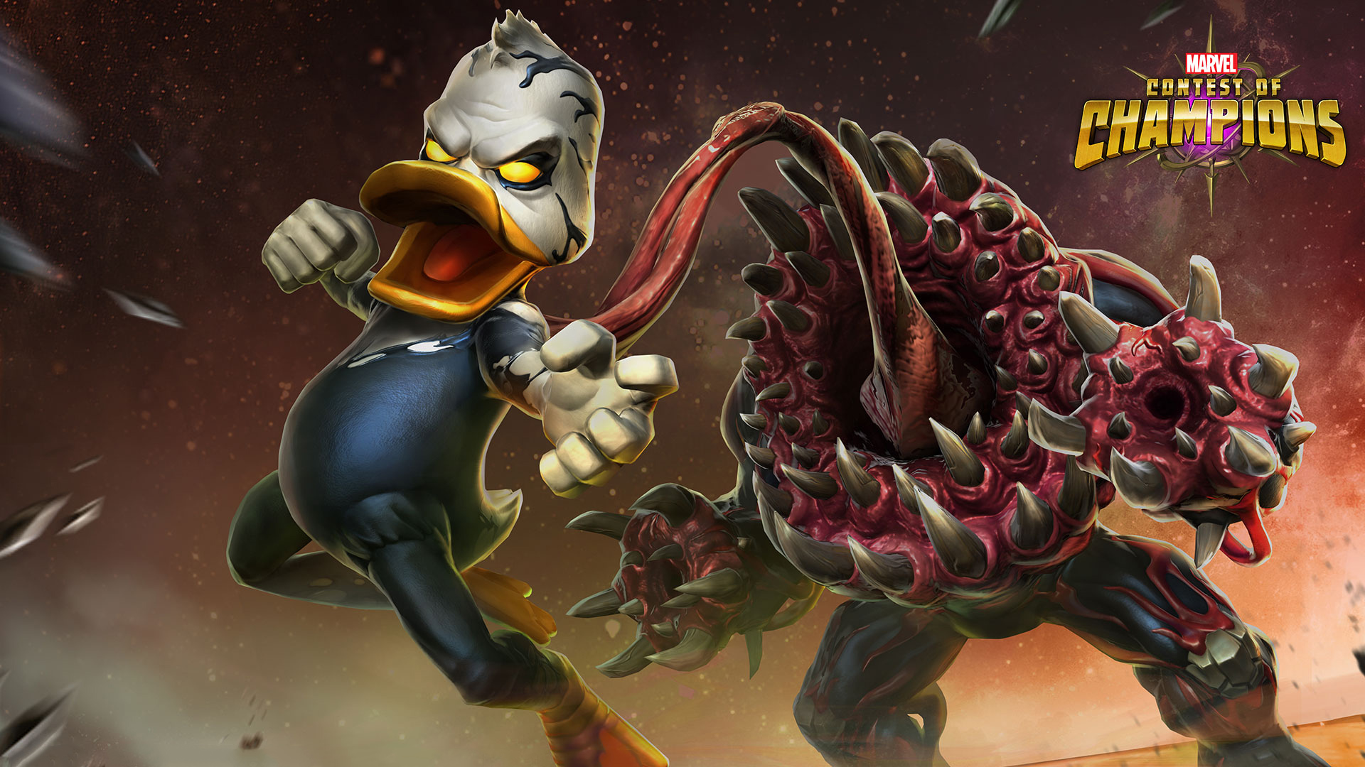 Marvel Contest Of Champions Venom The Duck - HD Wallpaper 