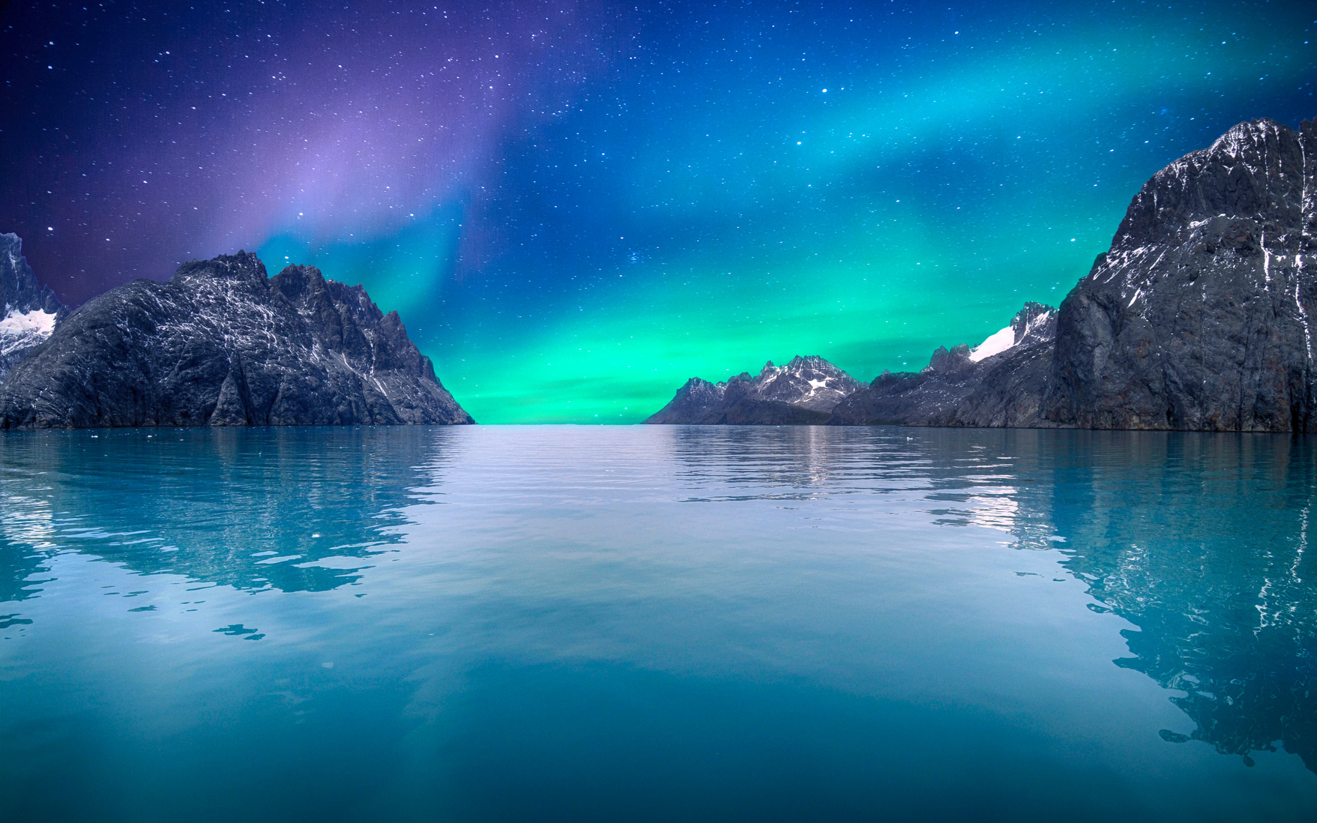Wallpaper Of Aurora Borealis, Nature, Mountains, Lake - Aurora Boreal - HD Wallpaper 