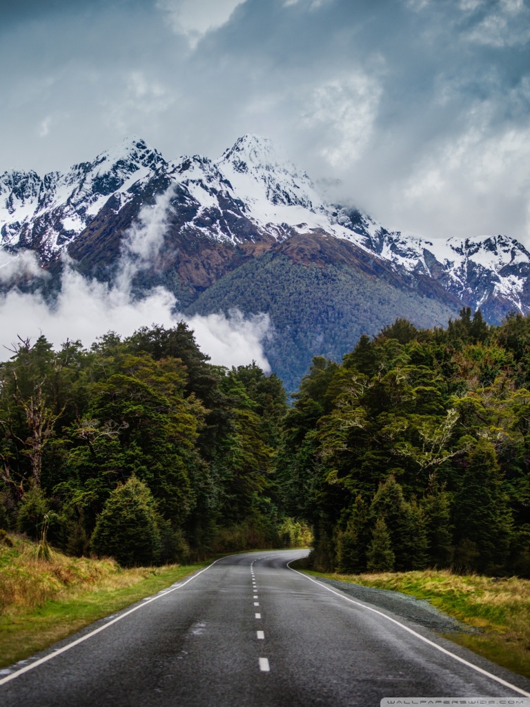 Mountain Road Background Hd - HD Wallpaper 