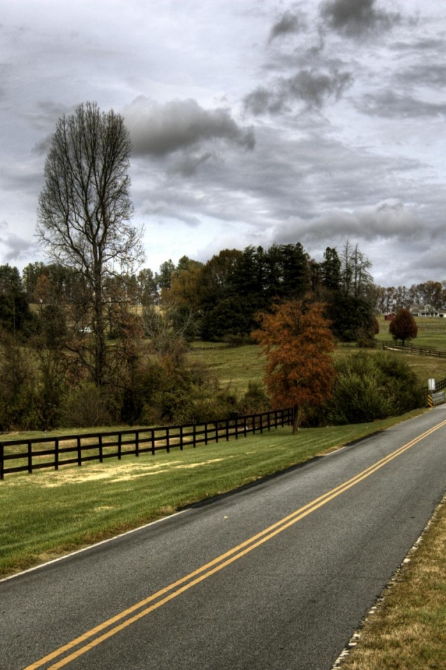 Small Town Country Roads - 640x960 Wallpaper 