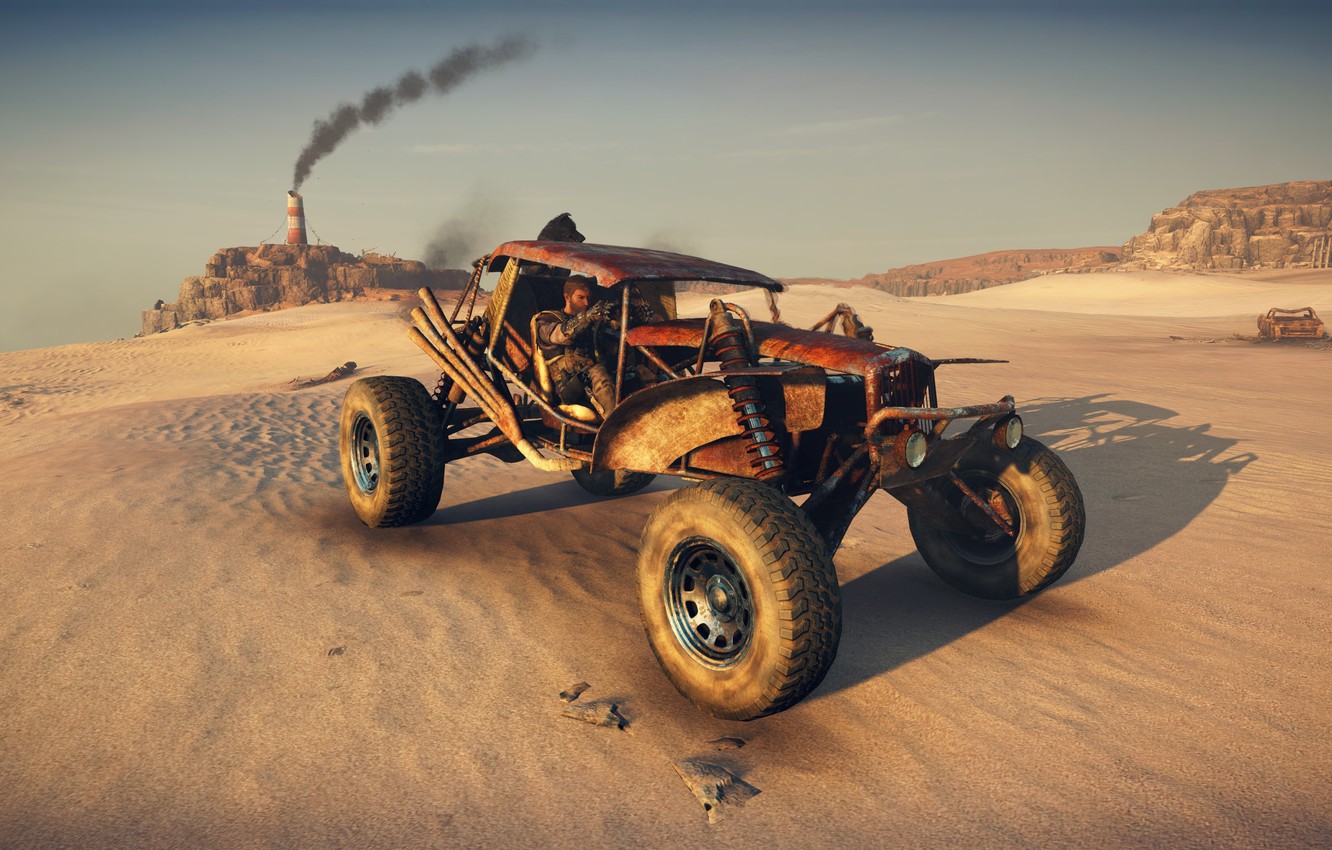 Photo Wallpaper Car, Game, Desert, Mad Max - Mad Max Car - HD Wallpaper 