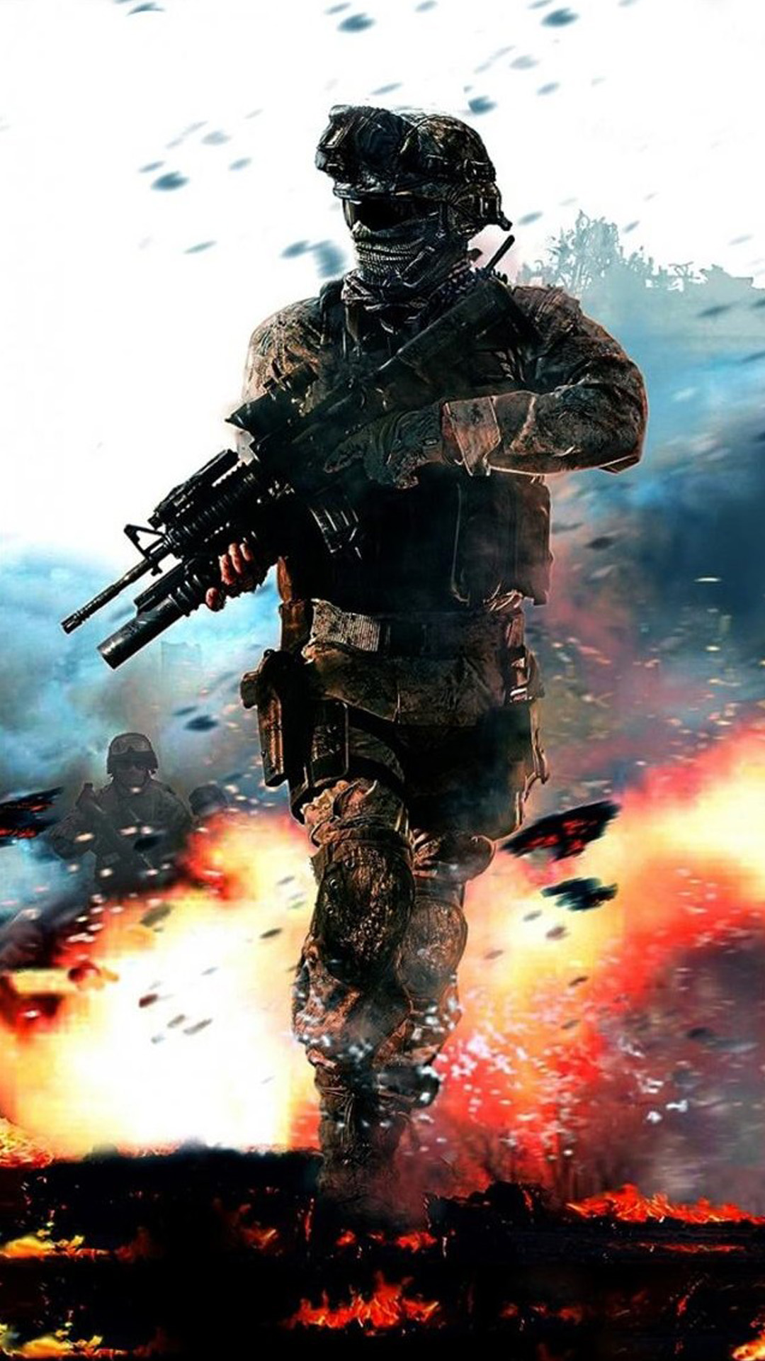 Call Of Duty Fire Blur Android Wallpaper - Duty Modern Warfare 2 - HD Wallpaper 