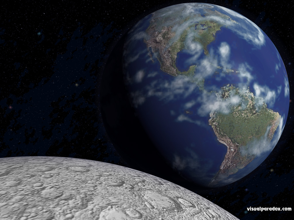 Planets, Terra, Moon, Lunar, Space, Globe, Stars, Sphere, - God Is The Great Creator - HD Wallpaper 