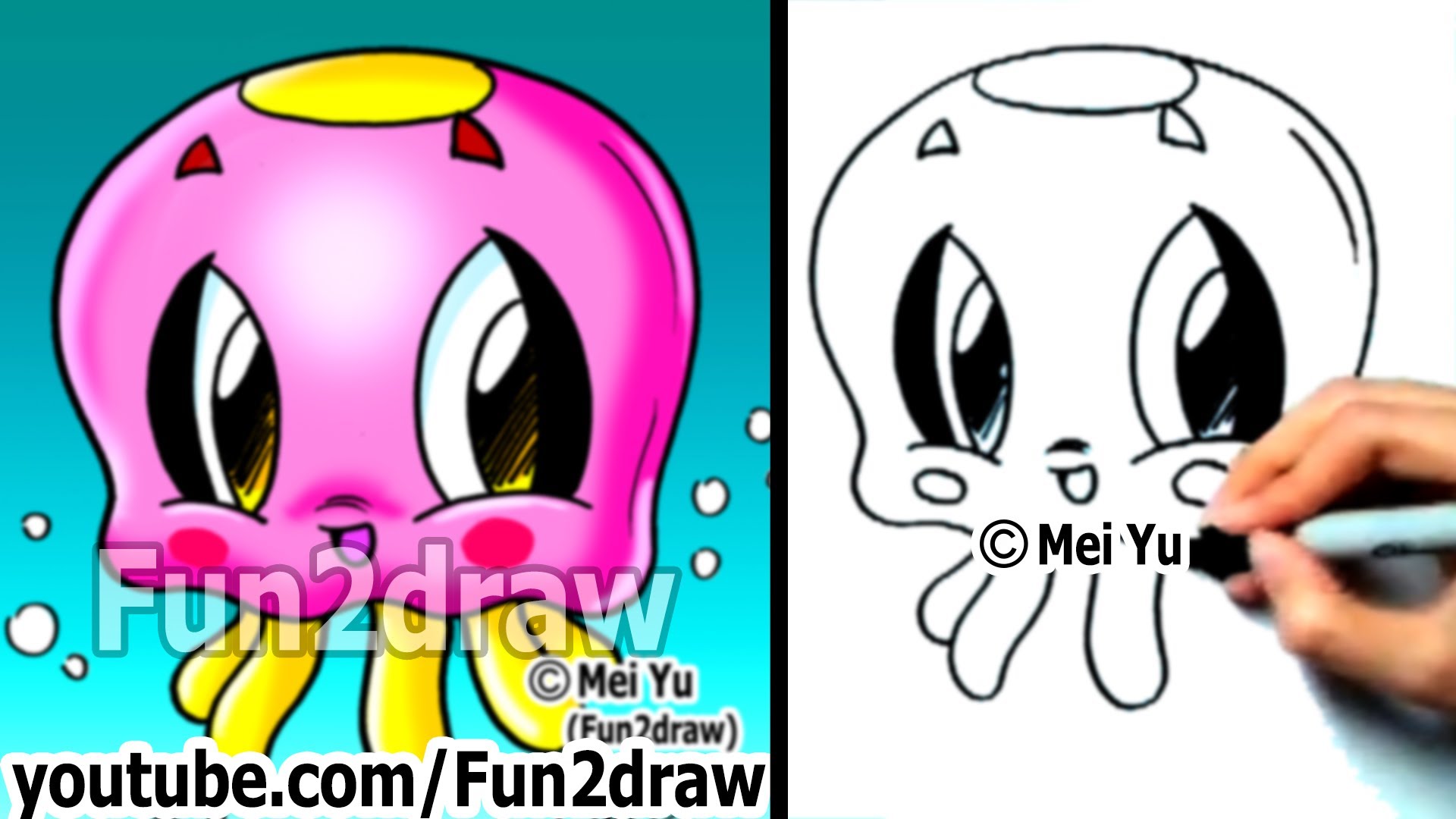 How To Draw Easy Cartoons - Fun 2 Draw Sea Creatures - 1920x1080 Wallpaper  