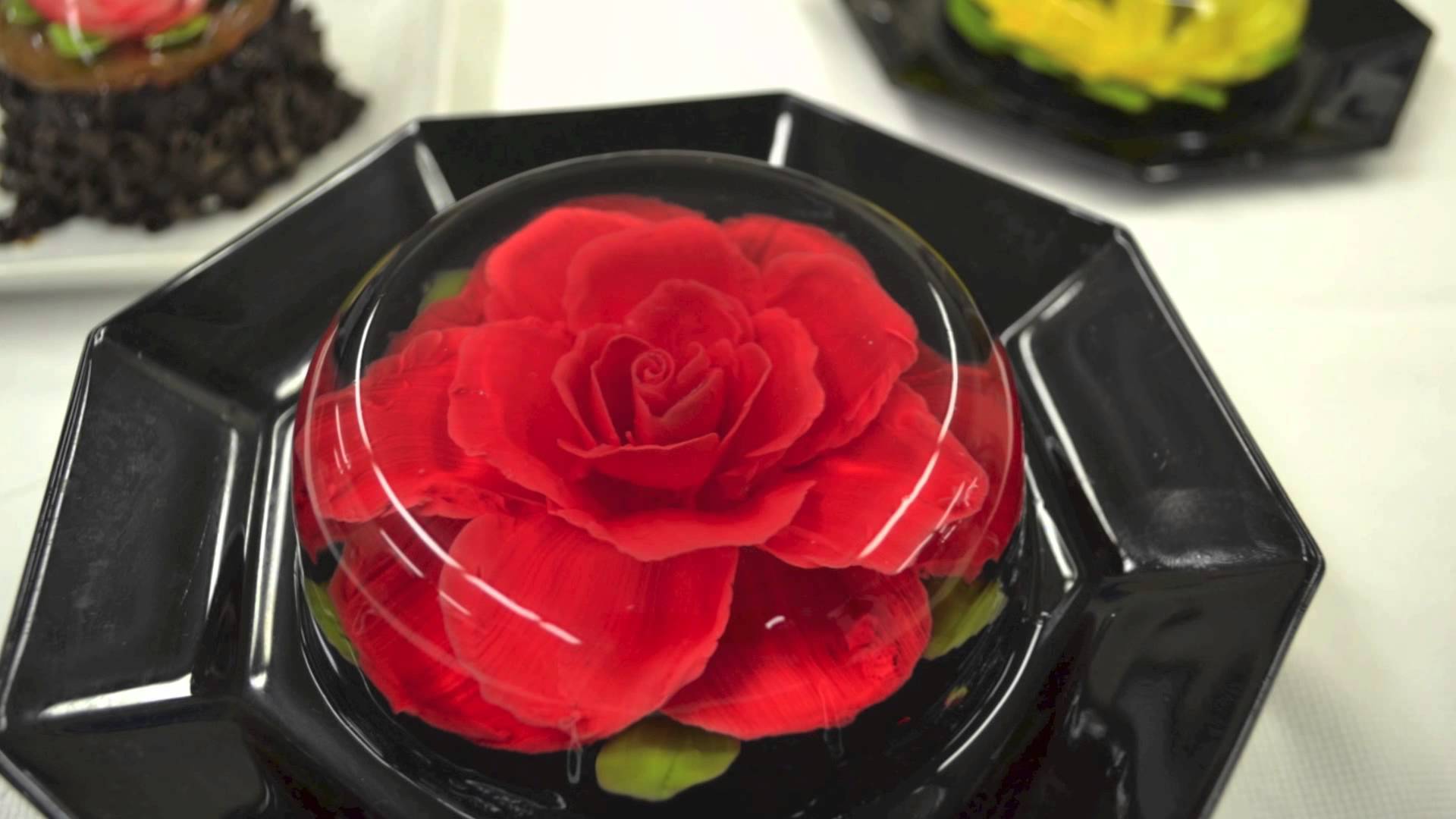 Jello Flower Introduction - Jello With Flowers Inside - HD Wallpaper 