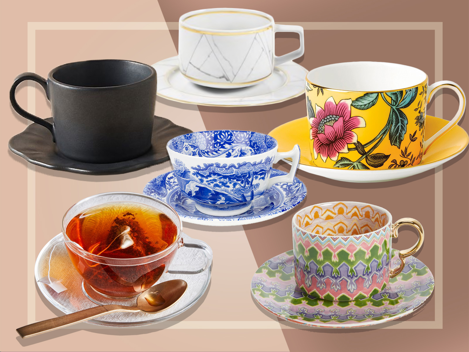 Tea Cups - HD Wallpaper 