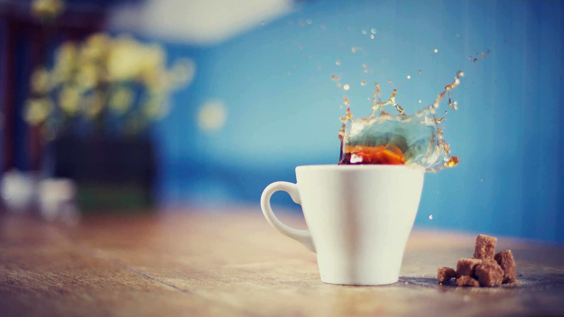 Wallpaper Tea, Splash, Drink, Cup - Good Evening Images Hd - HD Wallpaper 
