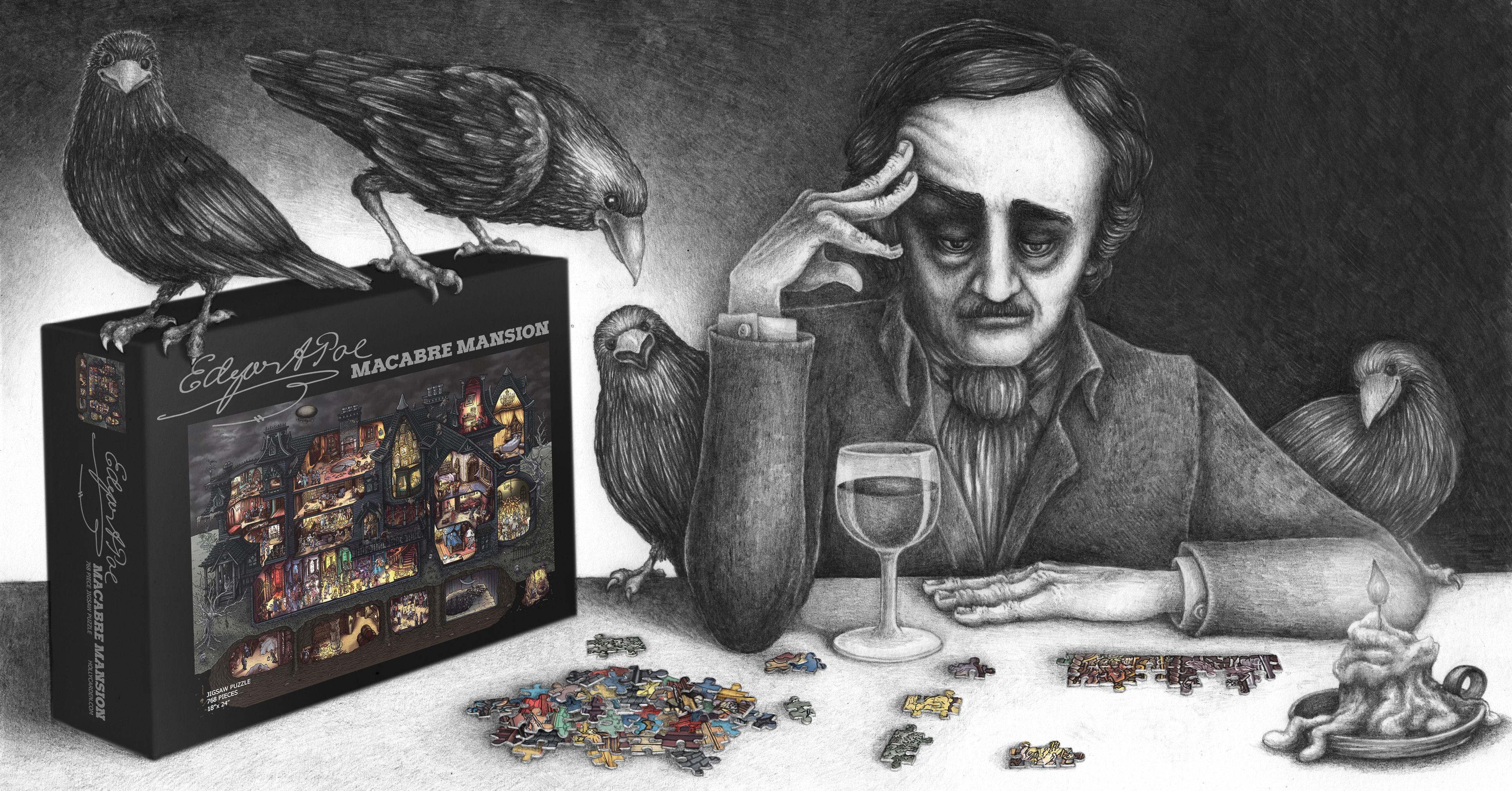 Edgar Allan Poe Puzzle - HD Wallpaper 