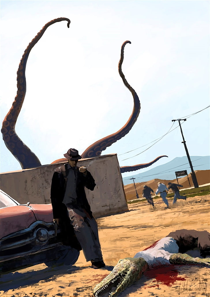 Art Concept Art Hp Lovecraft - HD Wallpaper 